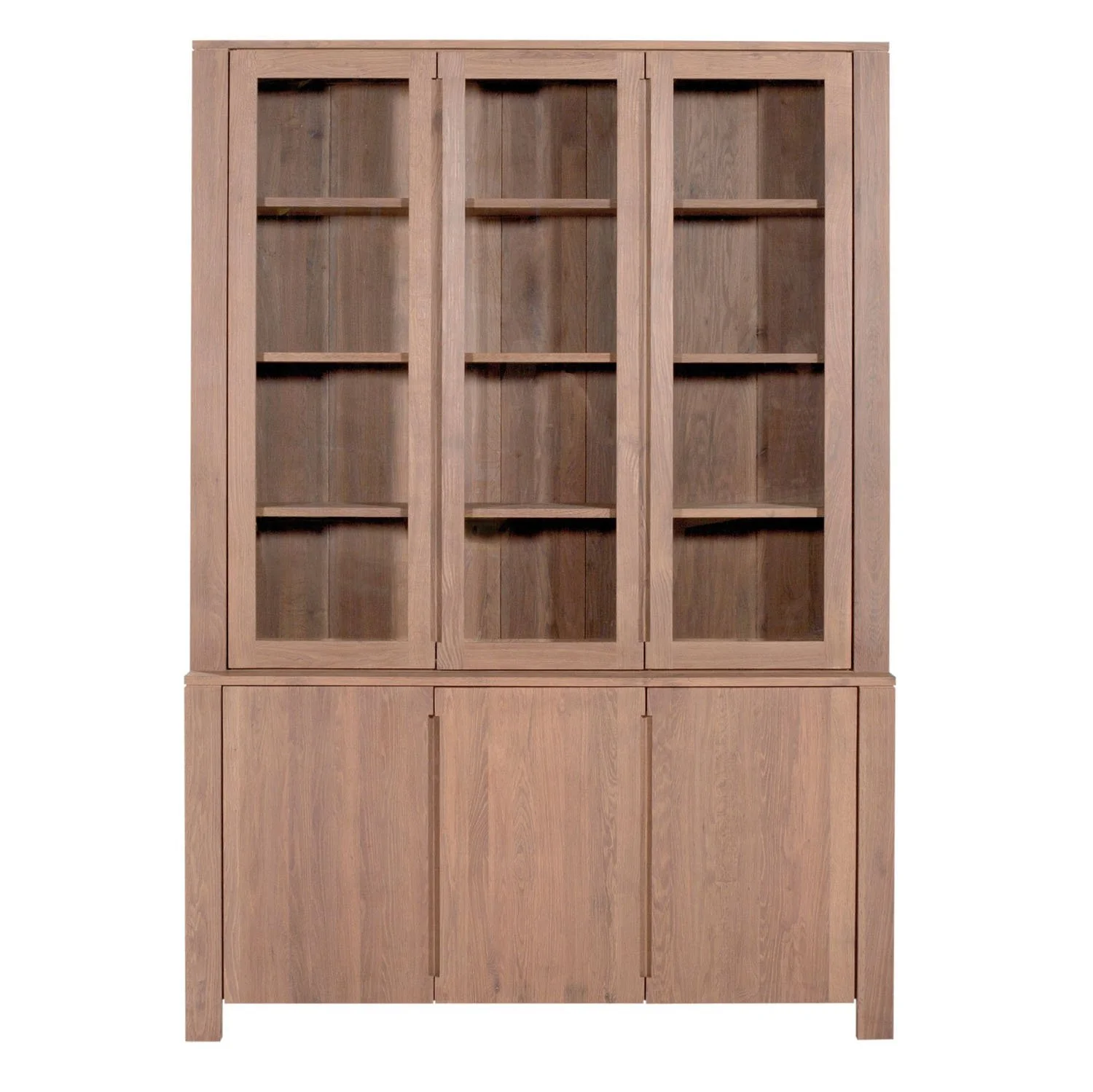 ethnicraft_51418_oak steamed burn cupboard_3 glass doors_3 doors.jpg