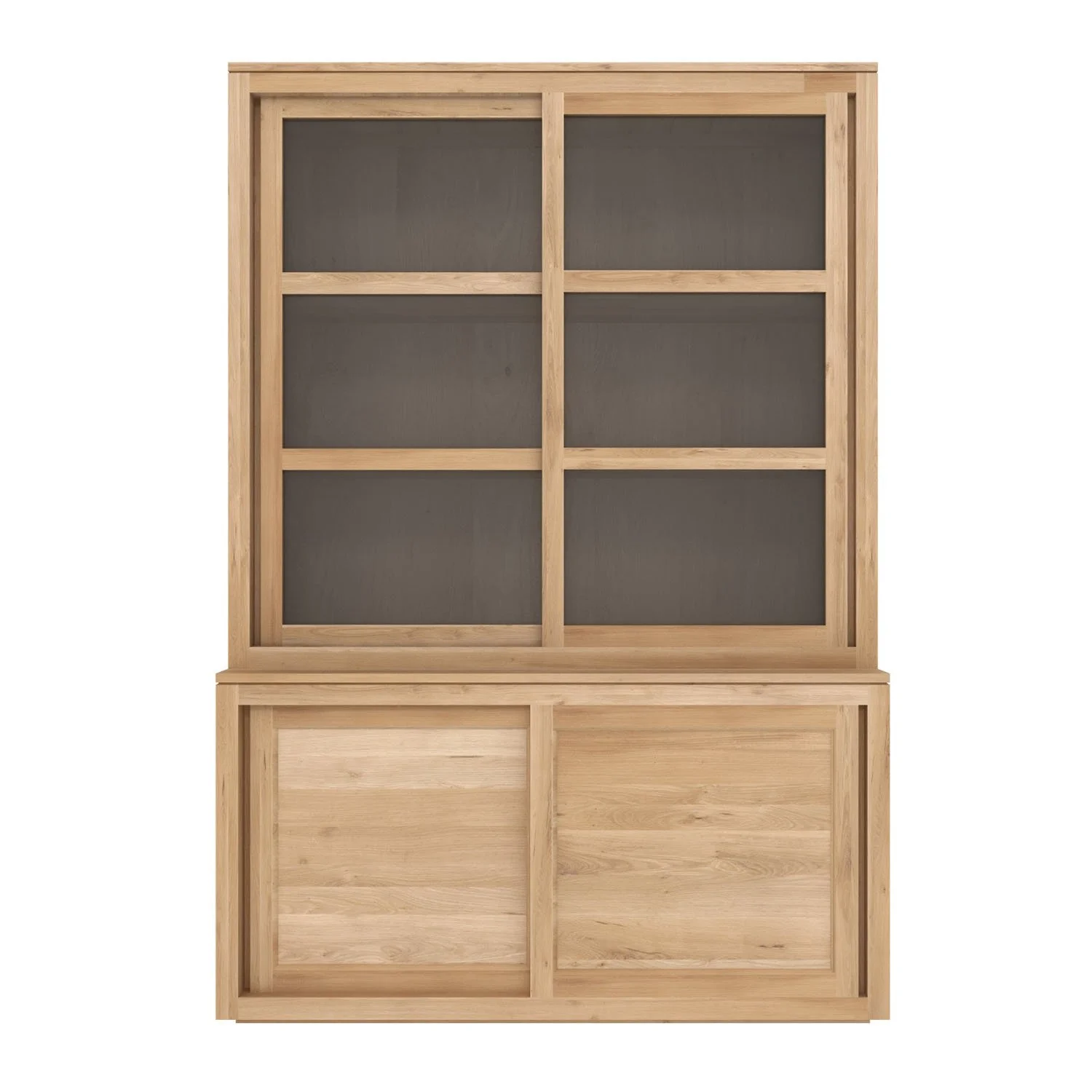1051161-Ethnicraft-Eiche-Schrank-Sideboard-mit-Aufsatz-2-Glasschiebetüren-150x38x140_01.jpg