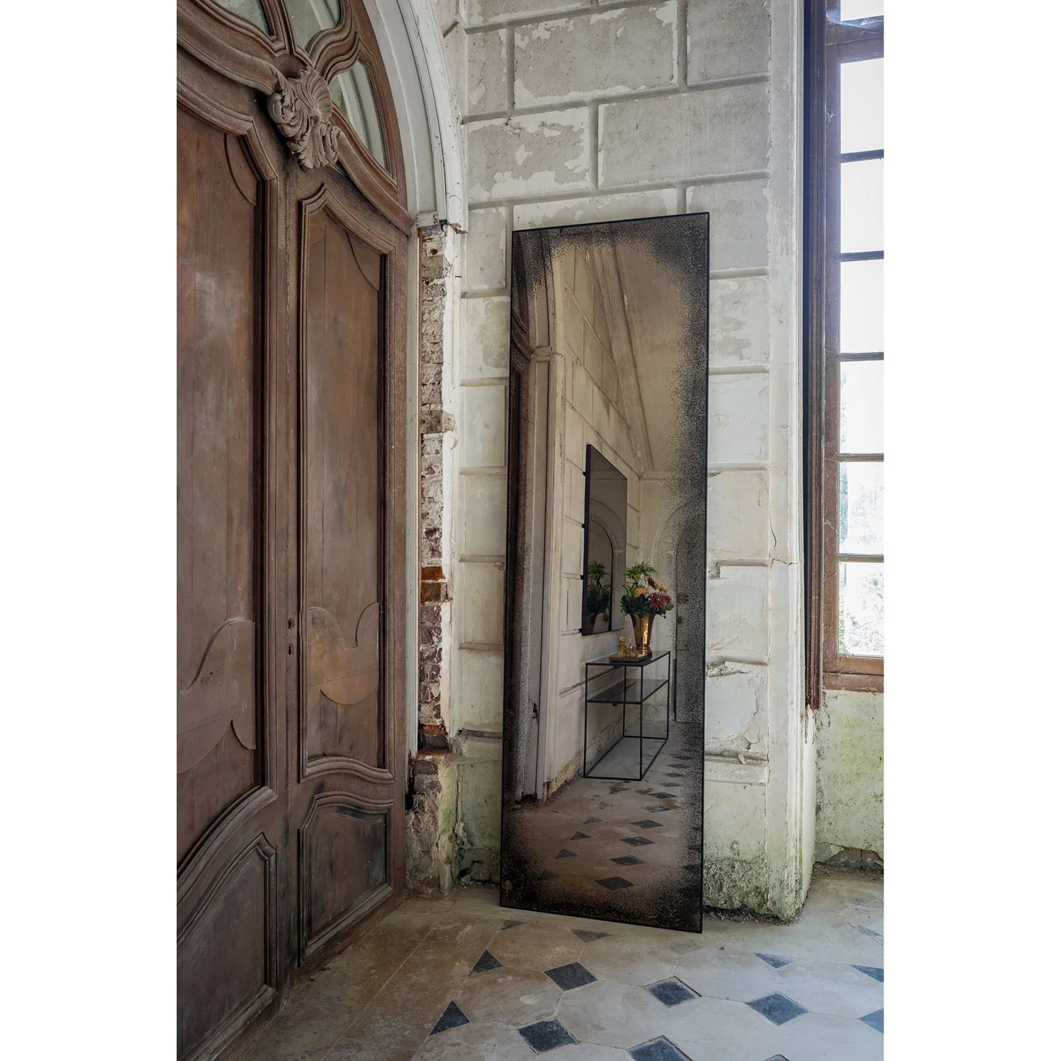 20661 Bronze Heavy Aged Floor Mirror.jpg