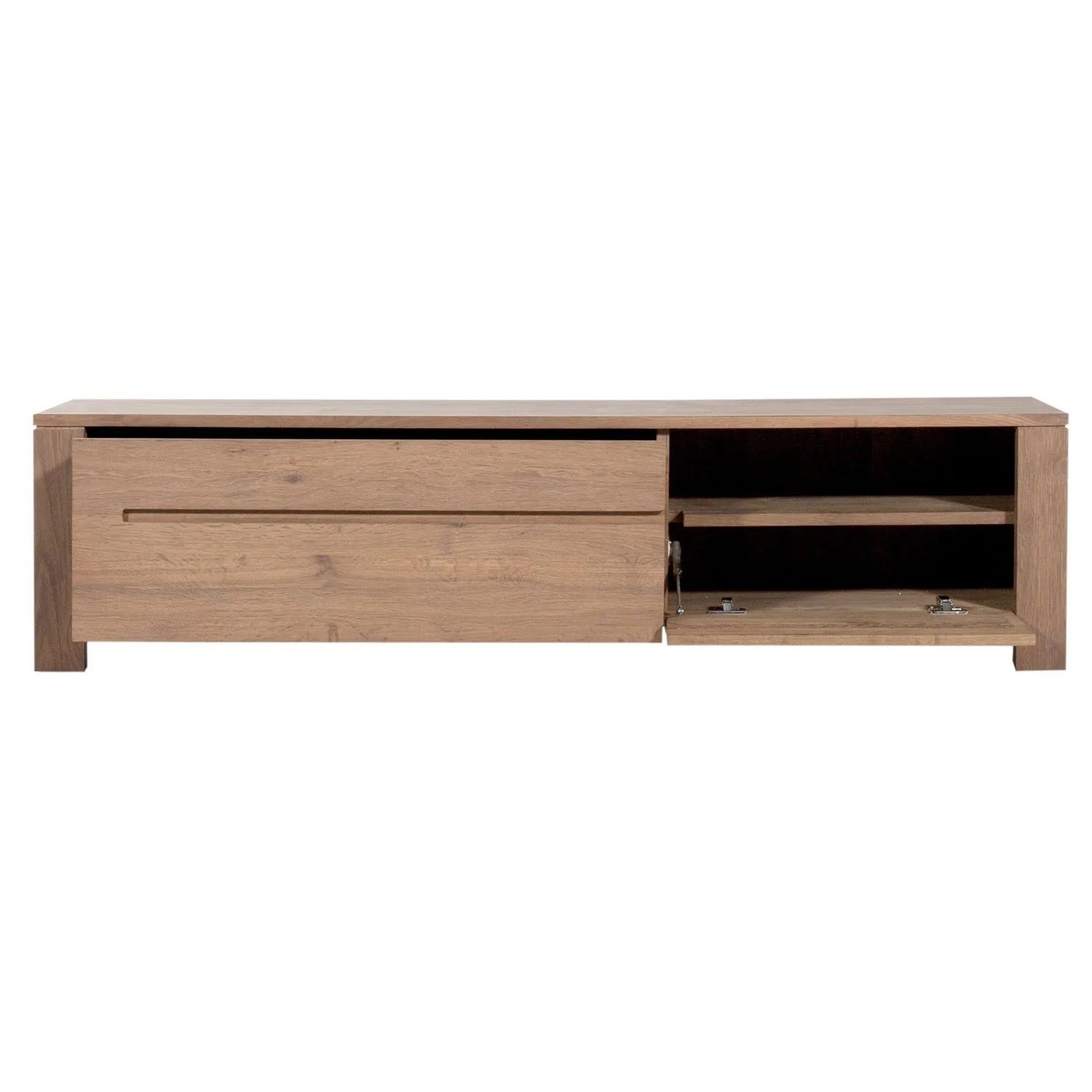 ethnicraft_51426_oak steamed burn TV cupboard_1 drawer_1 flipdown door_open.jpg