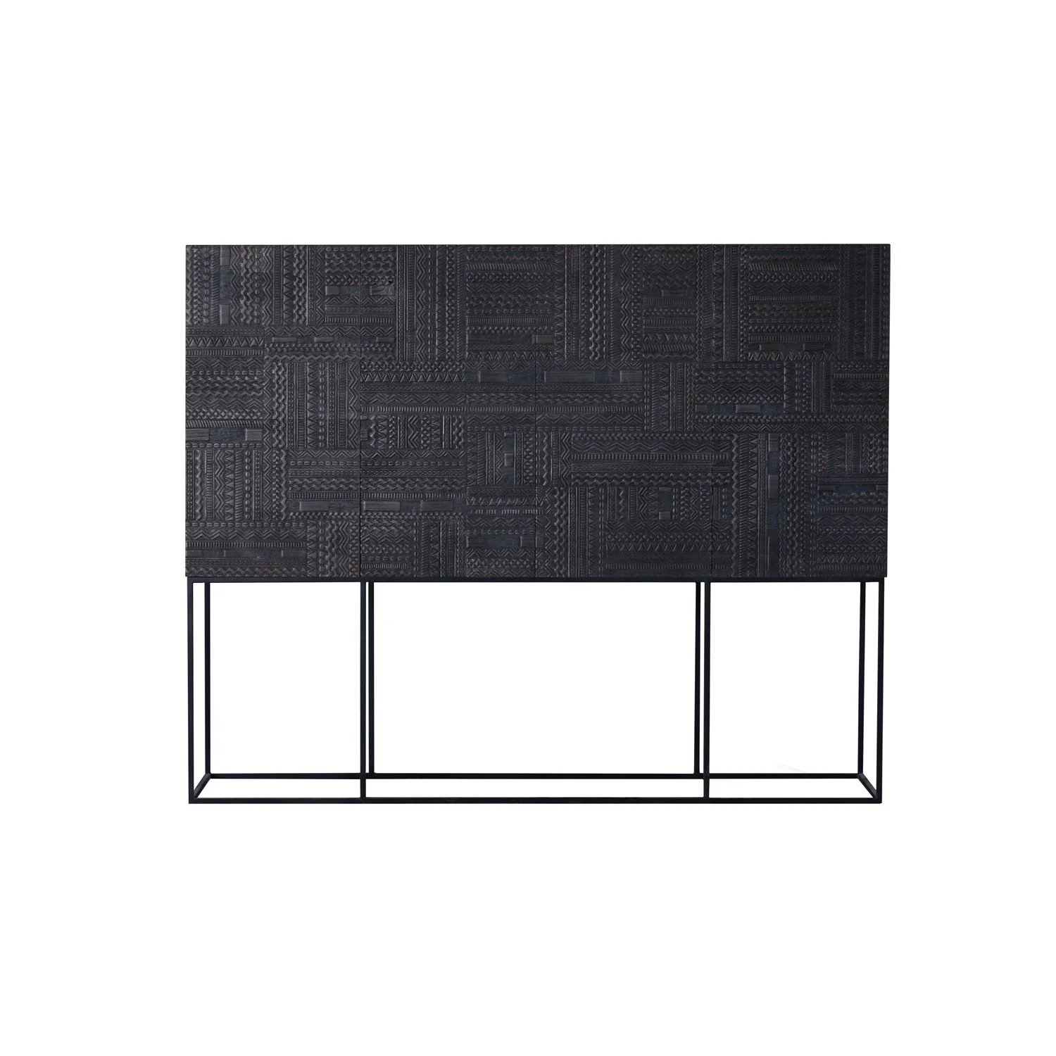 12186 Teak Tabwa sideboard high - 4 opening doors  4 drawers-02.jpg
