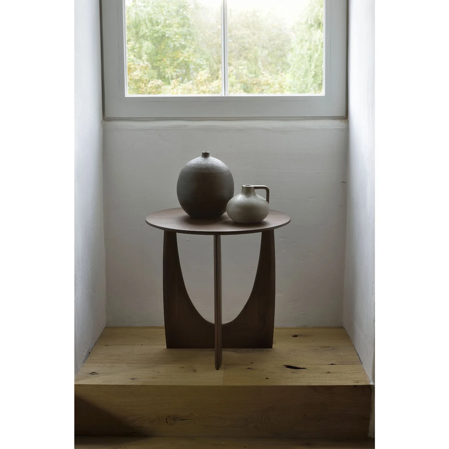 10196 Teak brown Geometric side table.jpg