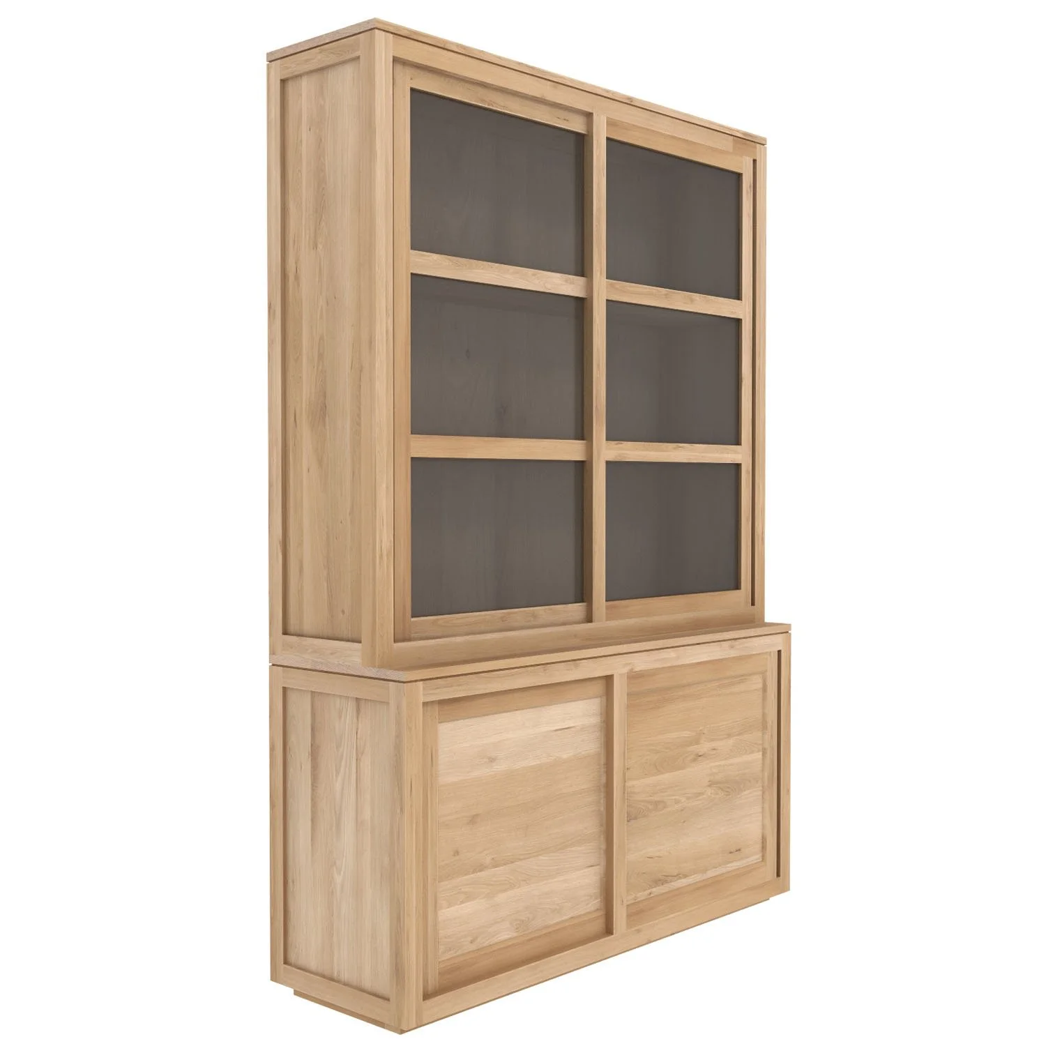 1051161-Ethnicraft-Eiche-Schrank-Sideboard-mit-Aufsatz-2-Glasschiebetüren-150x38x140.jpg