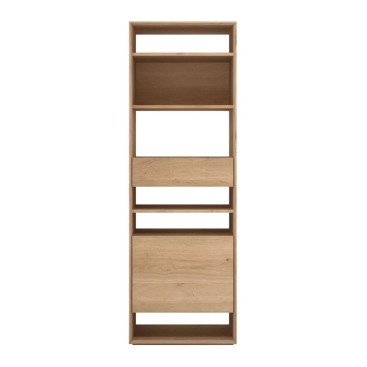 1051442-Ethnicraft-Eiche-Regal-Bücherregal-Nordic-1-Tür-1-Schublade-70x46x211.jpg