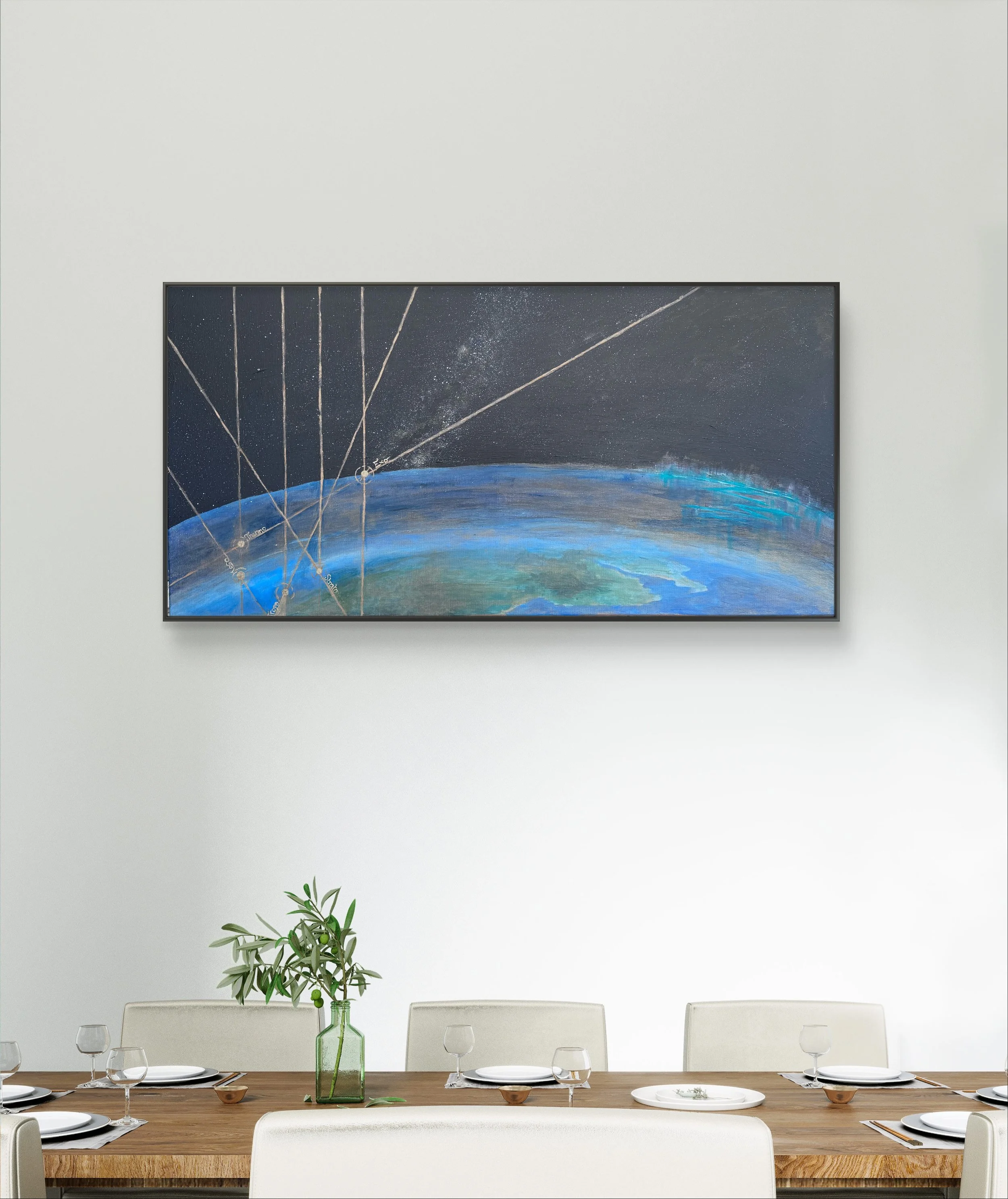 Layered Interplay - Early work depicting the way we describe layers of our atmosphere with the idea of defined shells, but its much more chaotic than that in the reality.