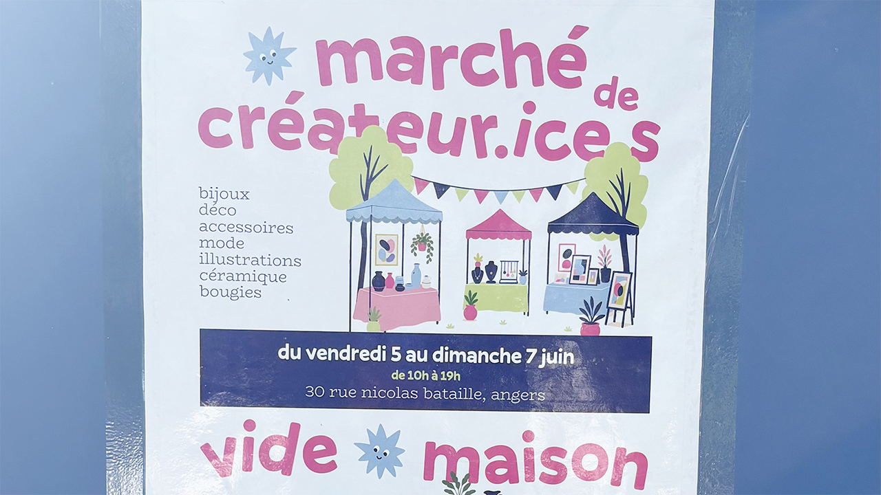 Vide-maison et marché de créatrices à Angers du 5 au 7 juin 2026