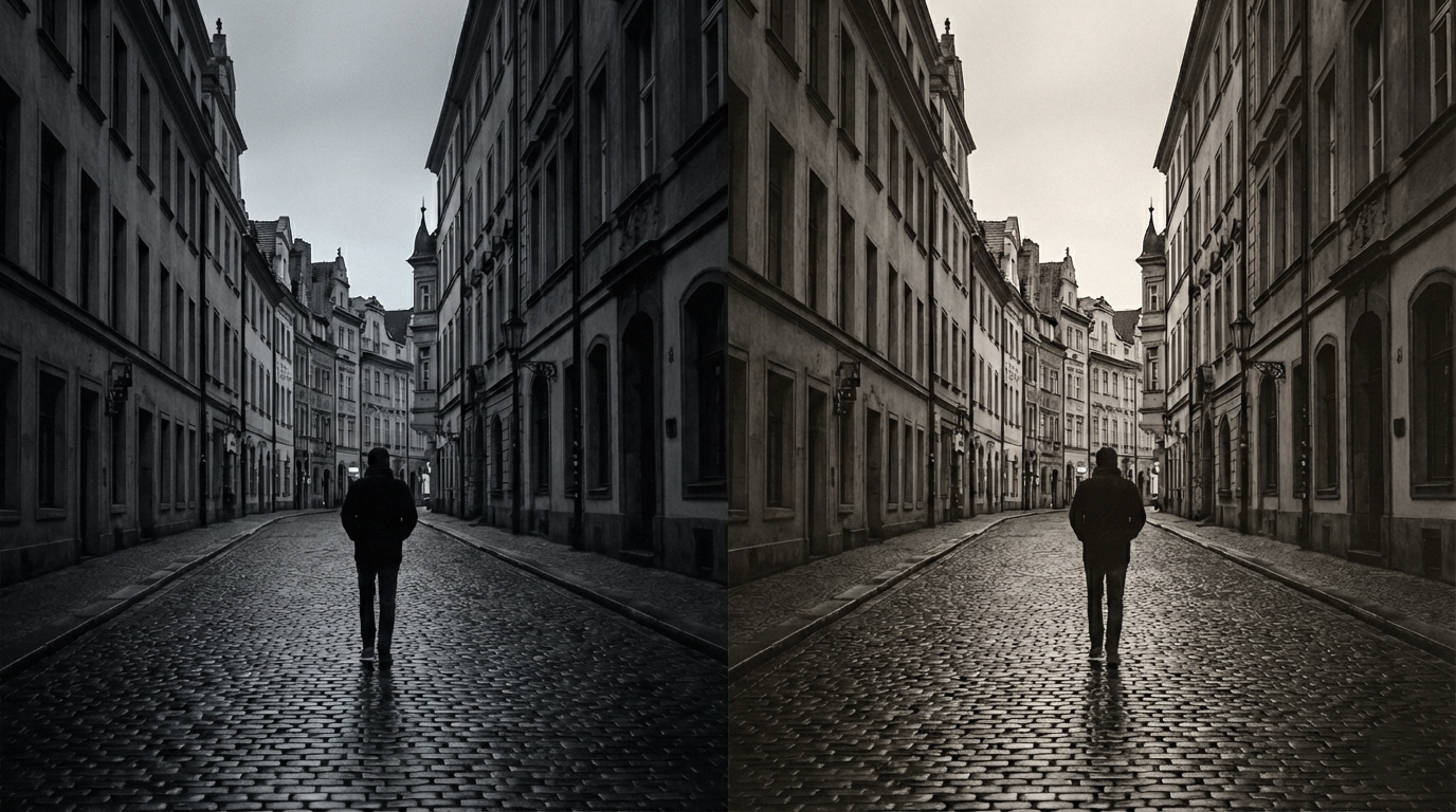 The Hidden Colors of Black and White