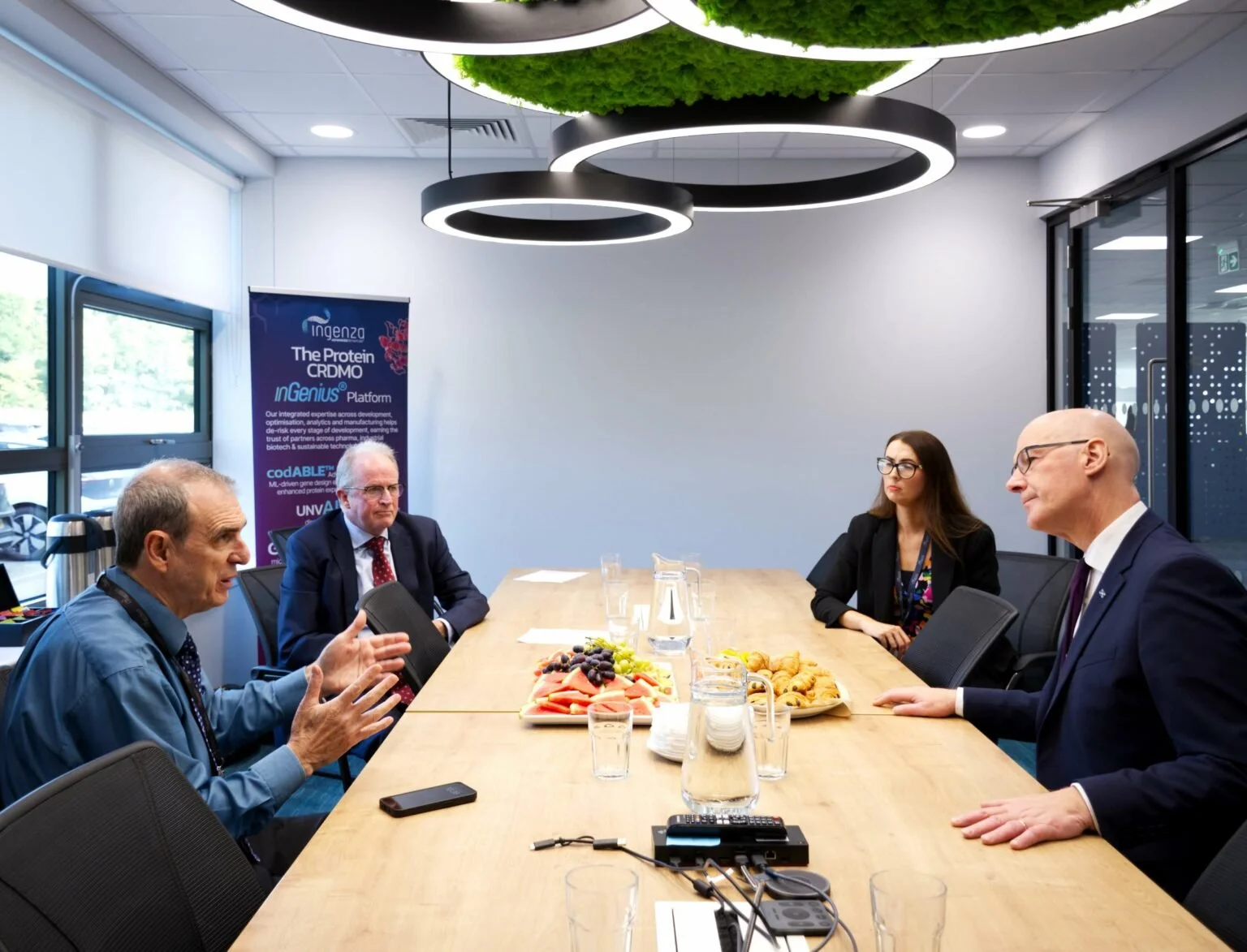 First Minister John Swinney Visits Ingenza to Highlight Scotland’s Economic Growth