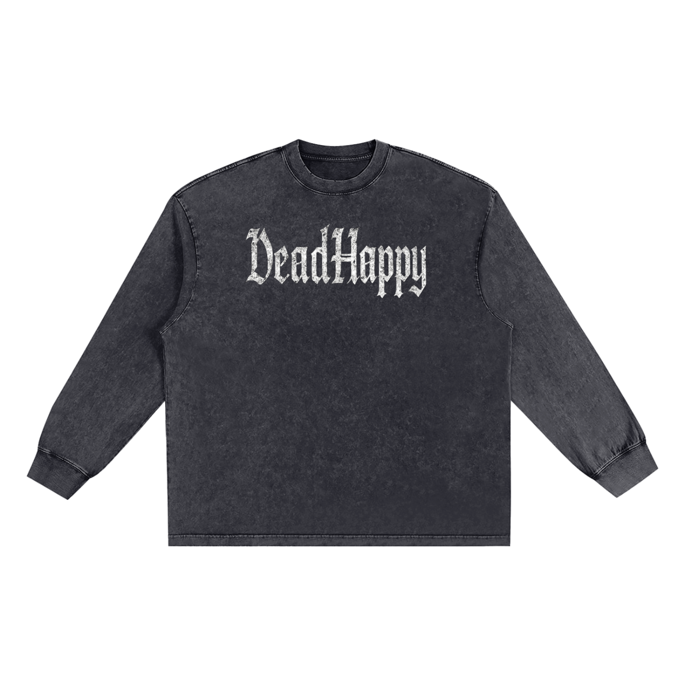 DHW-06//Distressed Wordmark LS Tshirt