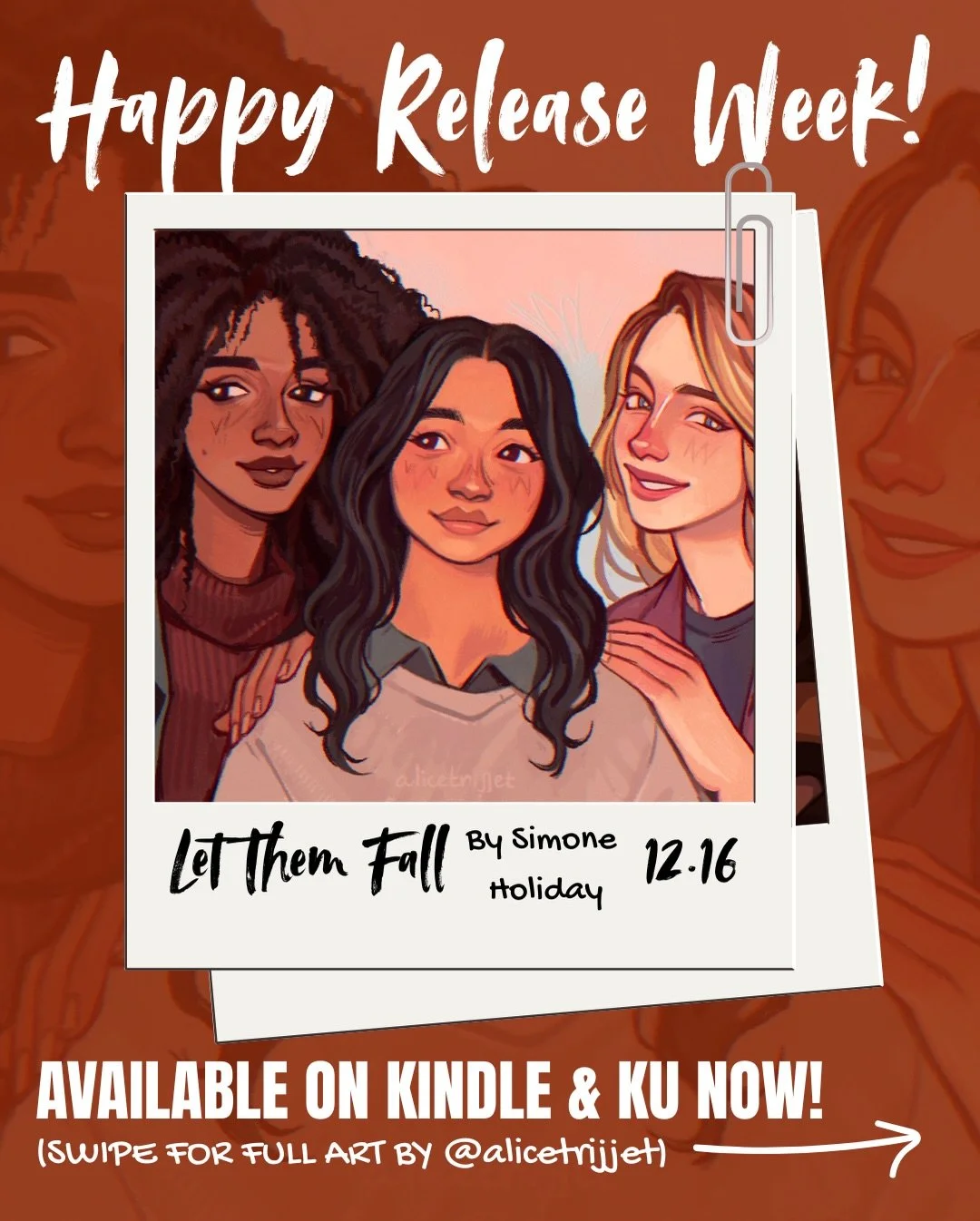 I AM IN AWE at the amount of love and support this project of mine received. You have no idea how much it means to me. Here is some AMAZING celebratory character art by the @alicetrijjet!!! I love it so this is for sure not the last time you&rsquo;ll