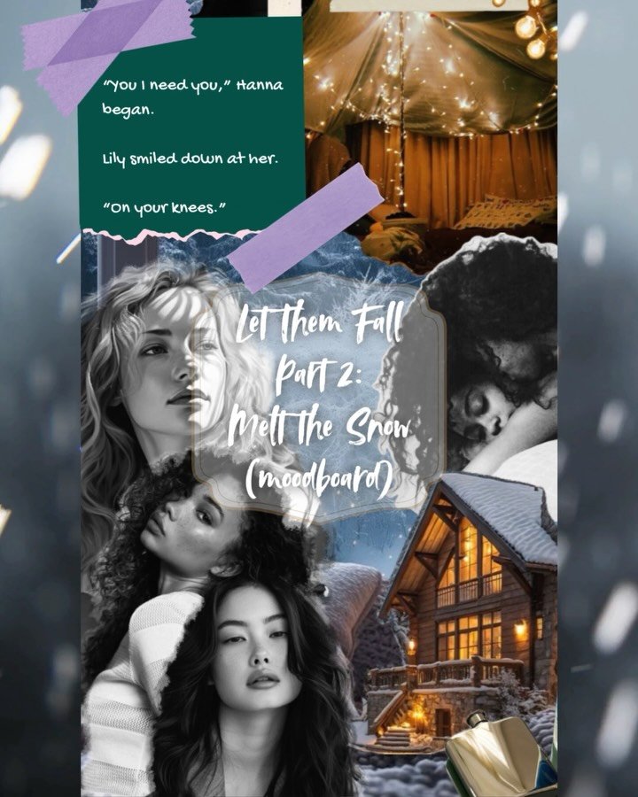It&rsquo;s cold outside but my girls can keep you warm 🤭. 
Sapphic. Poly FFF. List to love over 5 parts. LET THEM FALL available on Kindle and KU now!
.
#wlwbooks #sapphicreads #sapphicromance #queerlove