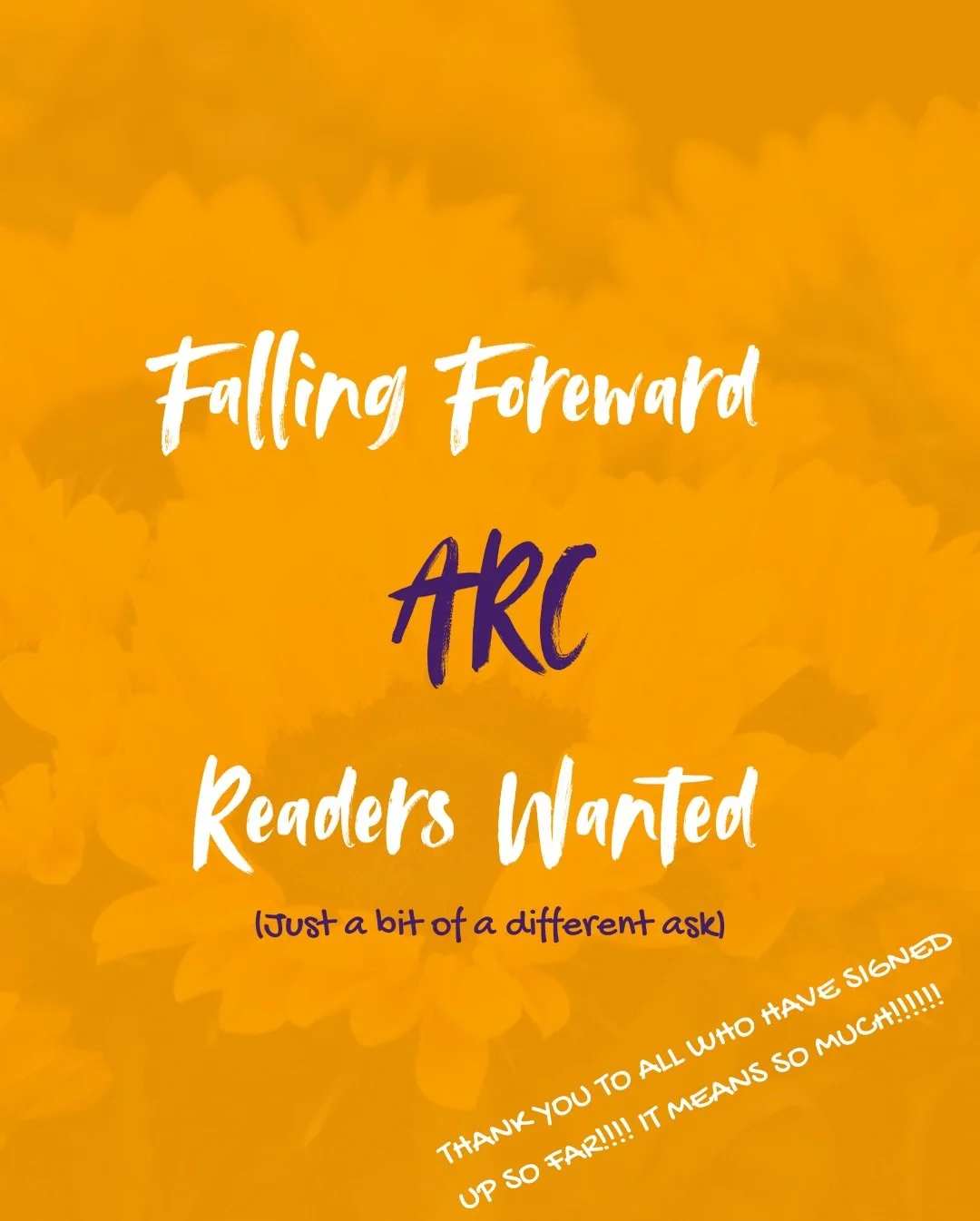 Falling Forward is off for dev edits so thought for this #wipwednesday I&rsquo;d repost that ARC reader apps are open! this book has strong instances of allyship and so instead of a review this time, I am asking for some form of positive action to pu