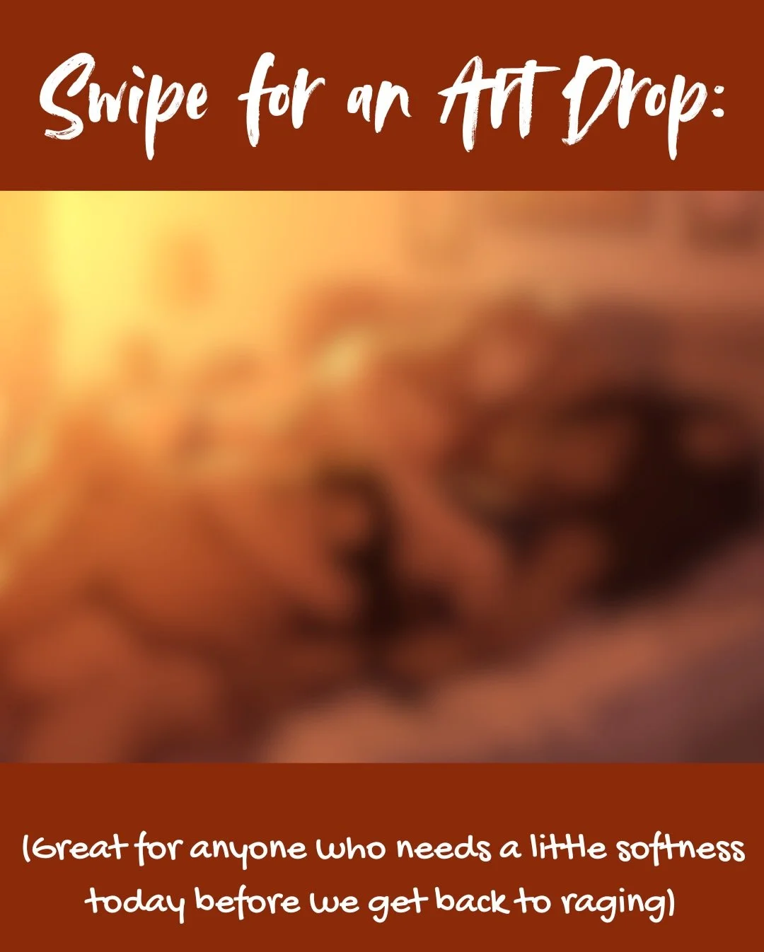 This amazing art was done by the incredibly talented @qwilann and is one of my FAVORITE pieces. The warmth, the love, our ladies. The world really could use some extra love right now - and I hope all of you find some over this lovers&rsquo; weekend, 