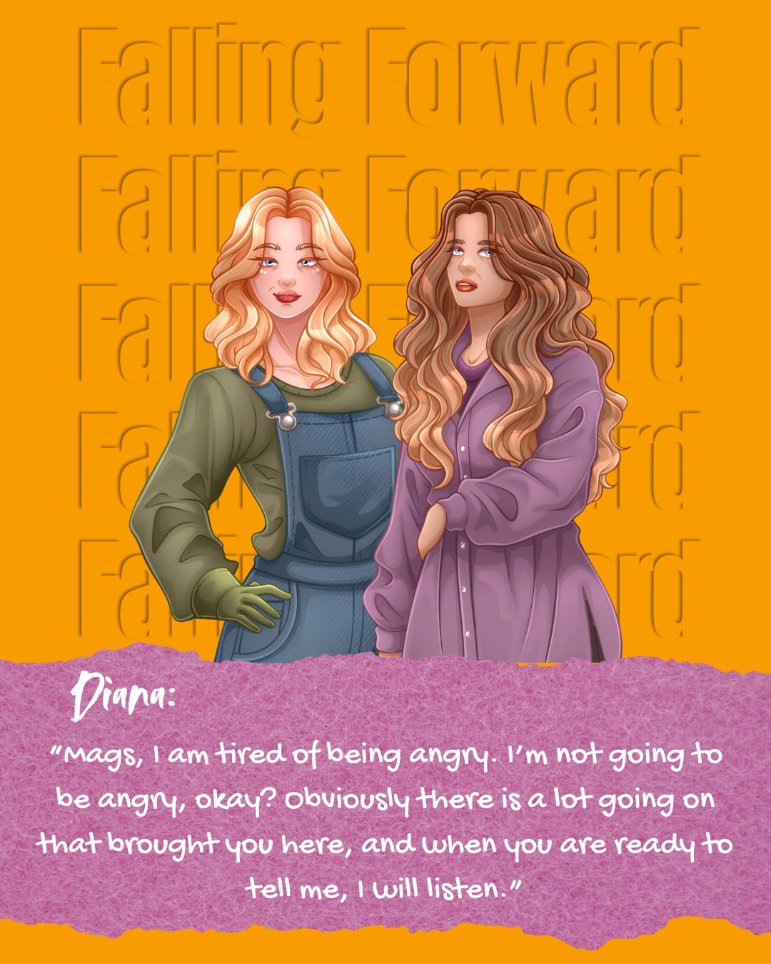 Finalizing formatting for Falling Forward so sharing a quote that reflects our Diana&rsquo;s boundless love 😩🥹. God this woman! ARCs and PREORDERS now live! Link in bio 👀
.
.
.
#sapphicromancebooks #wlwbooks #sapphicromance #queerromancebooks #wip