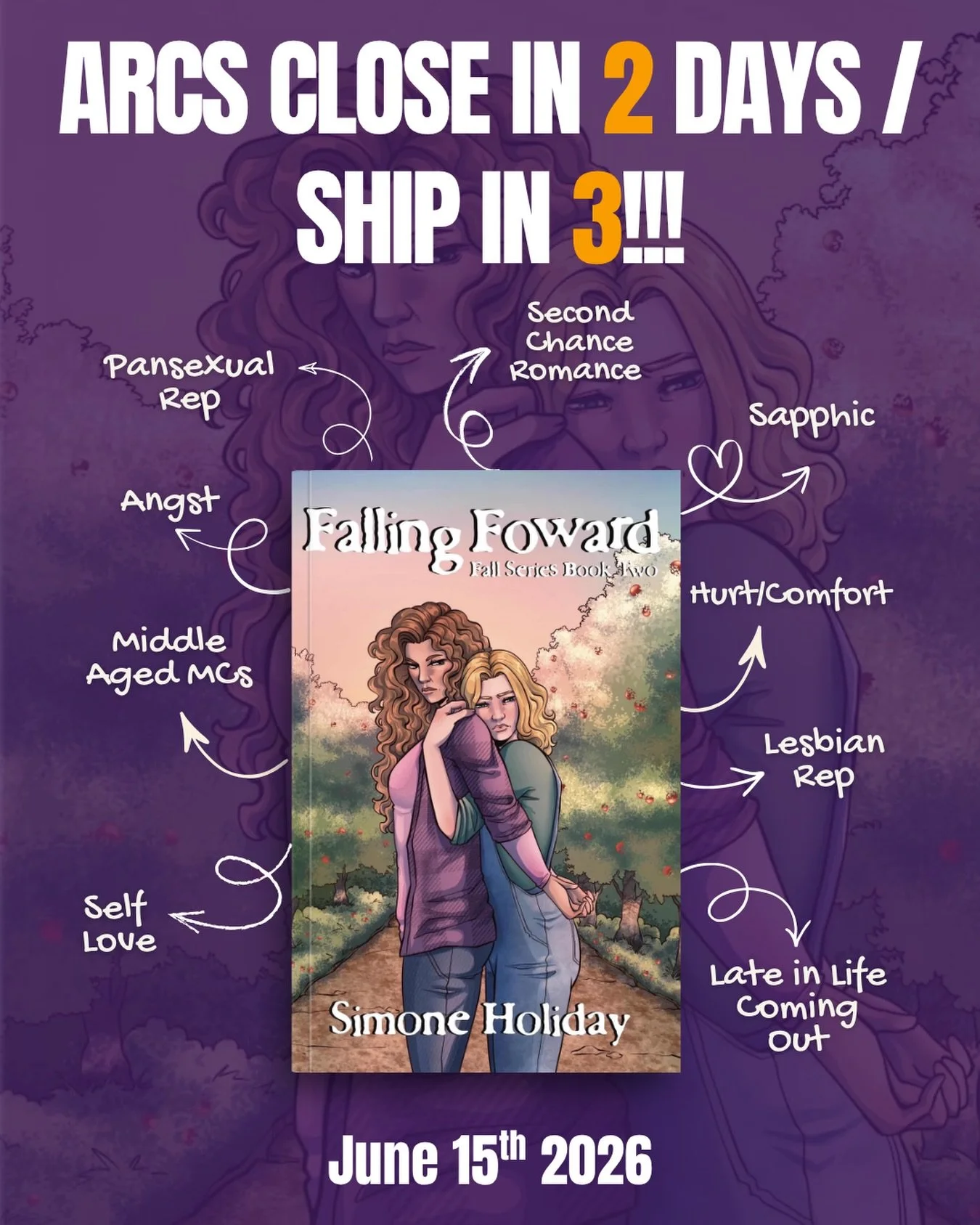 ARC SIGNUPS CLOSING SOON! I will be closing them on Thursday 9pm CT! And then will proceed to freak out even more than I am currently 🤪 
.
Cover art by @femkeneriart