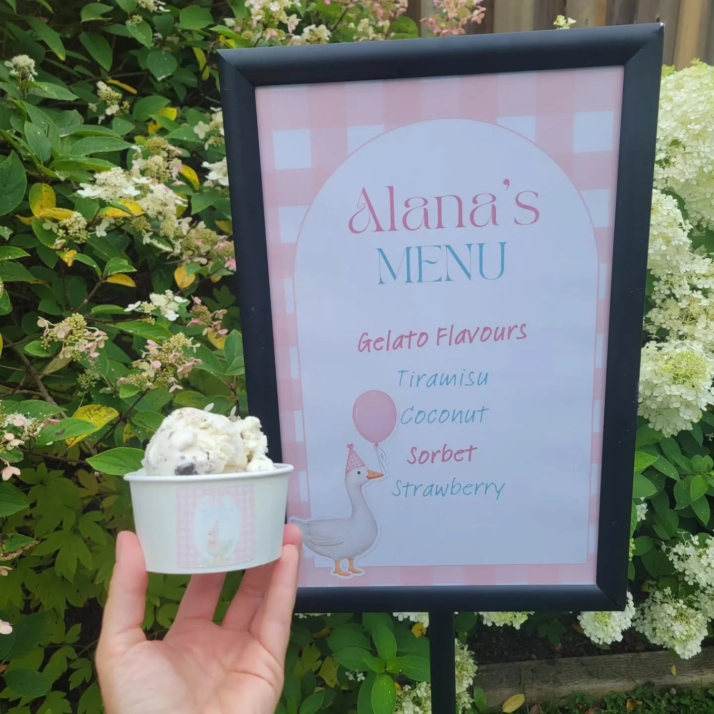 A little goose is turning ONE! 🪿

Celebrating Alana's first birthday with a custom gelato menu made just for her silly goose party. From adorable details to delicious scoops, every celebration is even sweeter with handcrafted gelato served fresh fro