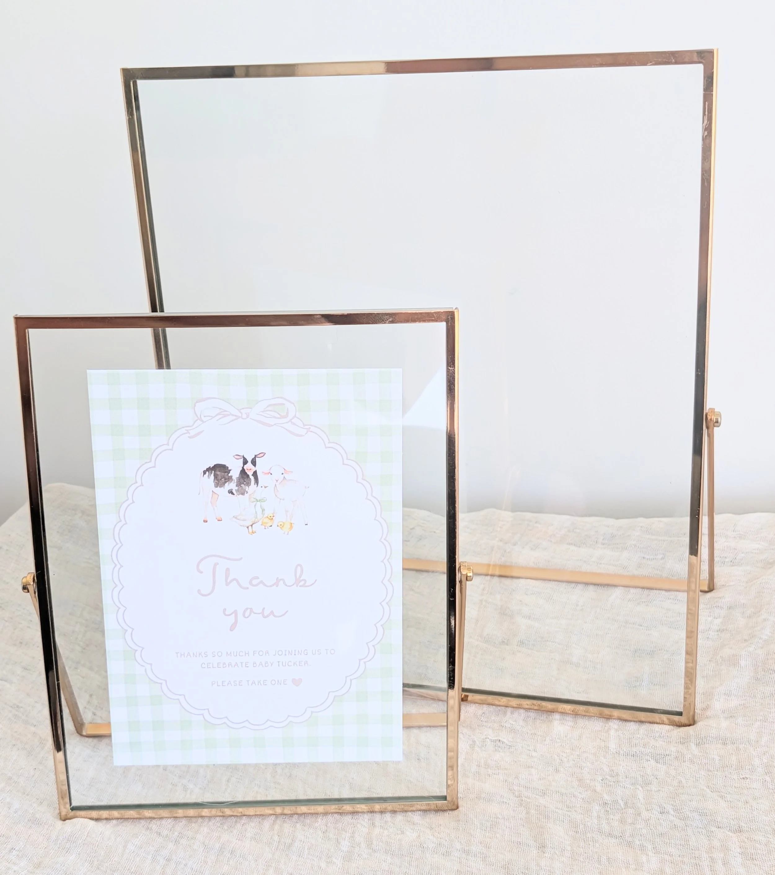 Gold Glass & Gold Frame