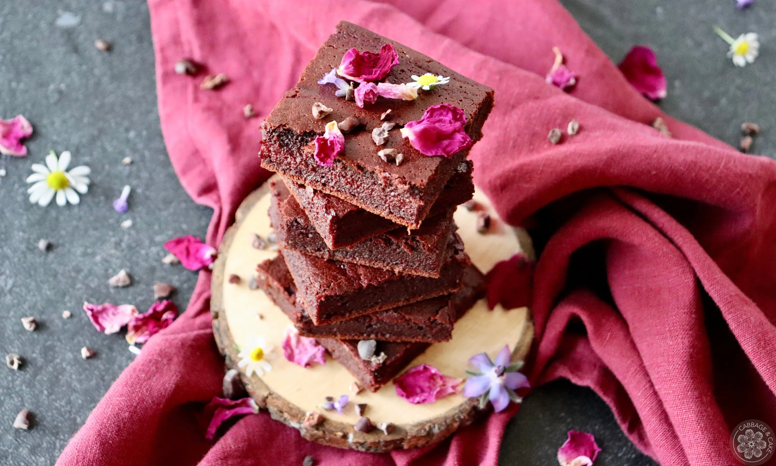 BEET BROWNIES WITH GINGER AND CINNAMON
