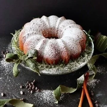 CHOCOLATE CHIP BUNDT CAKE WITH EGGNOG