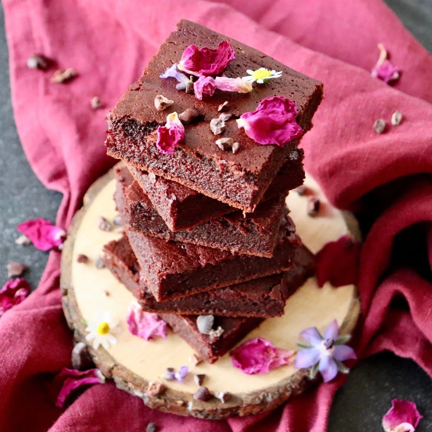 BEET BROWNIES WITH GINGER AND CINNAMON
