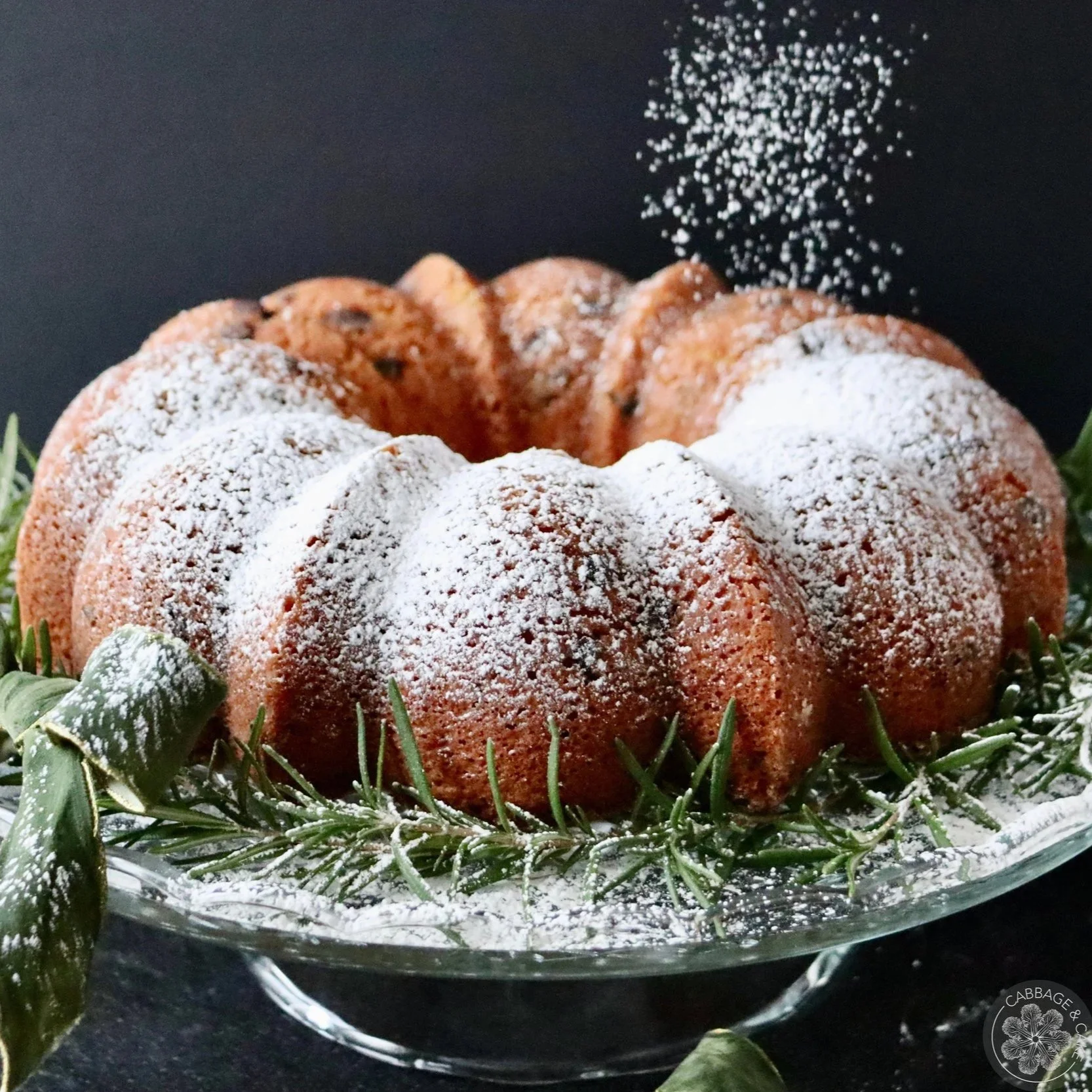 CHOCOLATE CHIP BUNDT CAKE WITH EGGNOG