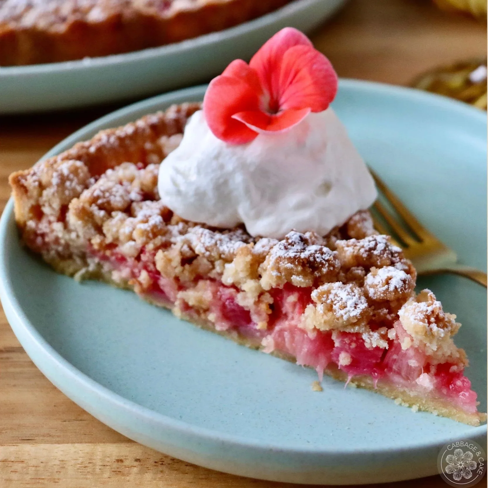 RHUBARB STREUSEL TART WITH NUTMEG AND CINNAMON RECIPE