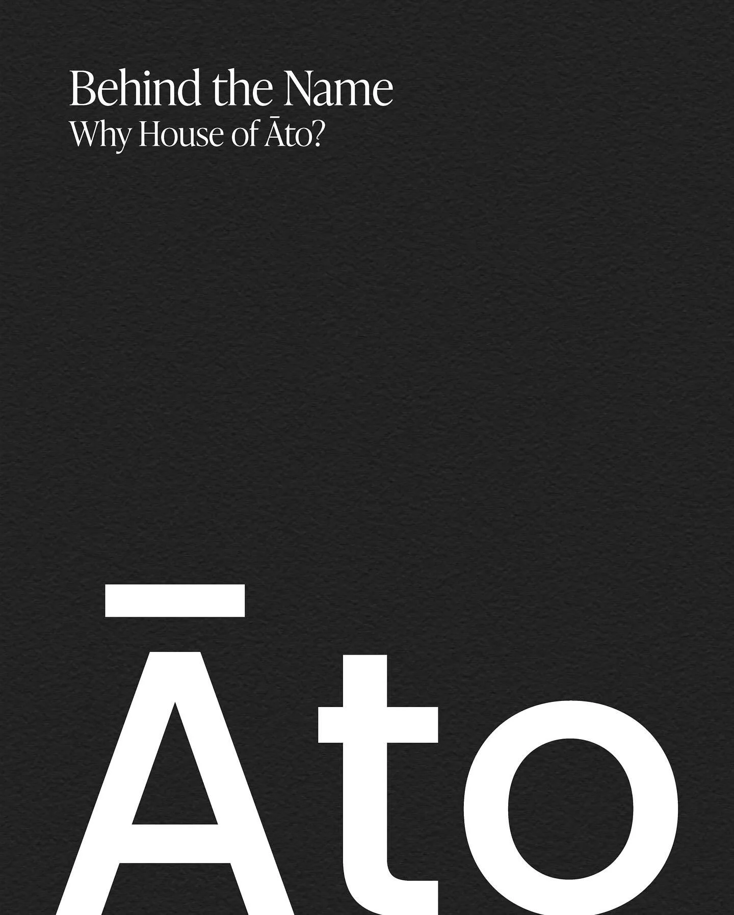 Āto (アート) 
Behind the name. A reflection of how we approach design: creating brands and objects that leave something behind.
houseato.com

#designstudio #productdesign #branddesign #humancentereddesign #antwerp