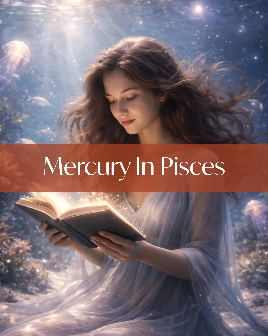 Mercury enters Pisces | Feb 6
After weeks of sharp angles and fixed opinions, Mercury slips into Pisces &mdash; and the mind softens.

Logic gives way to intuition.
Words become feelings.
Meaning is sensed, not solved.

Mercury in Pisces is a great t