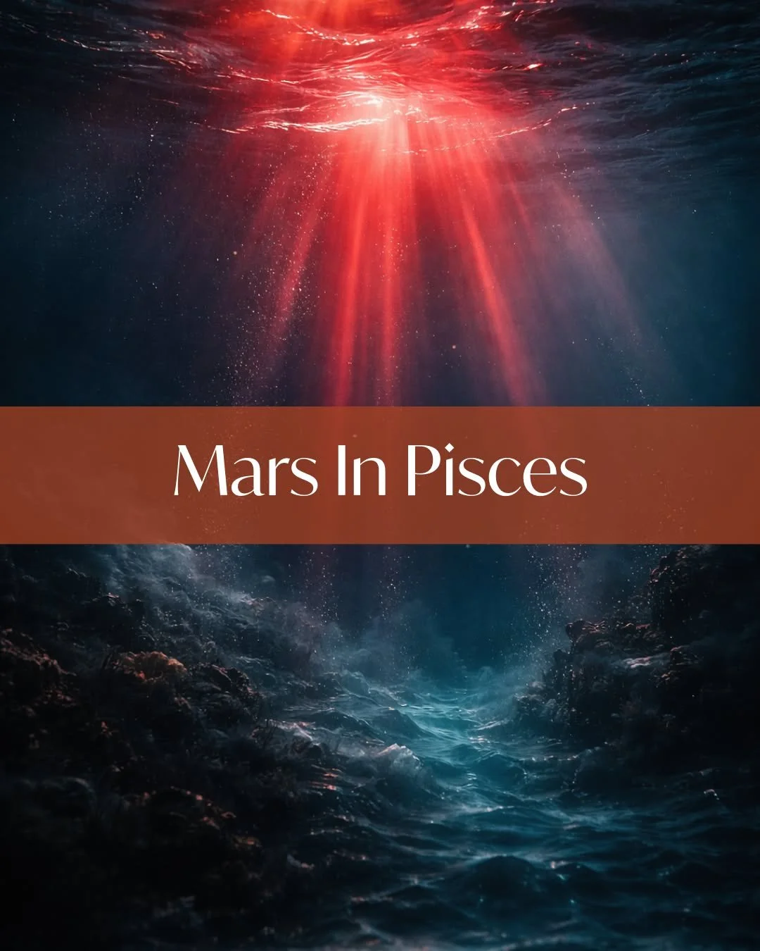 Mars Ingresses Pisces - March 2

Mars leaves sharp edges behind and steps into water.
Drive turns intuitive. Action becomes emotional. Motivation moves underground.

In Pisces, Mars doesn&rsquo;t charge forward, but it WILL actively try to find meani