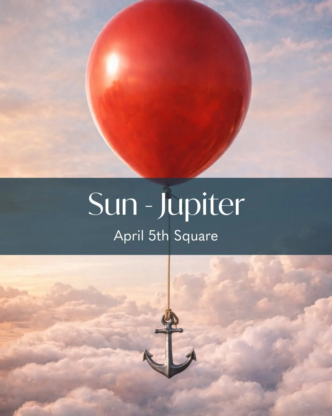 SUN SQUARE JUPITER &bull; APRIL 5
Sun in Aries square Jupiter in Cancer

This transit is BIG energy.
Big feelings. Big confidence. Big momentum.
And if you&rsquo;re not careful&hellip; big overreactions.

Sun in Aries wants to move fast, lead, decide