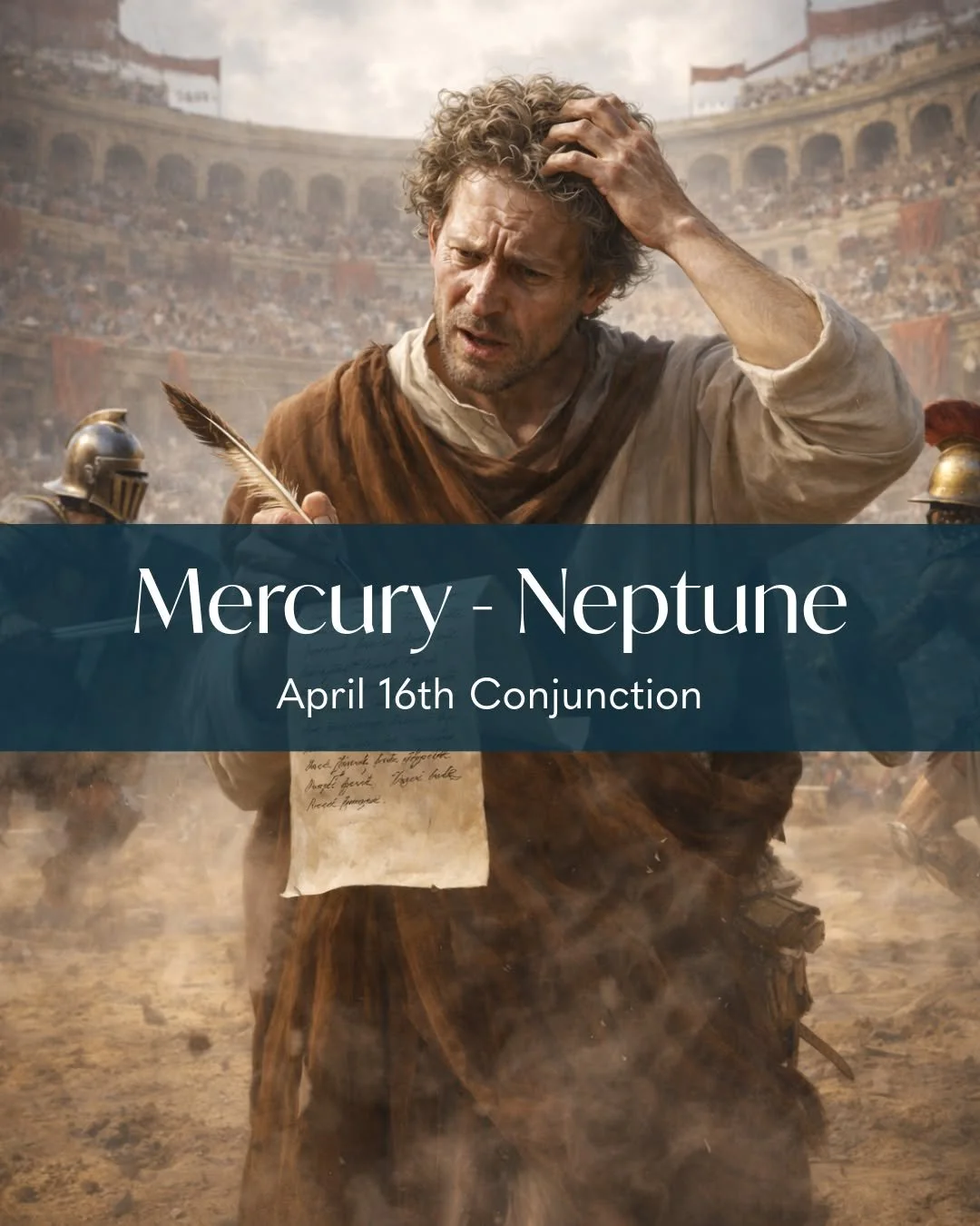 Mercury Conjunct Neptune &mdash; April 16

Mind = mist. Intuition = loud.

Mercury meets Neptune and thoughts get dreamy, symbolic, and highly intuitive&hellip; but not always clear.

And this is happening during a full Aries takeover, with six plane