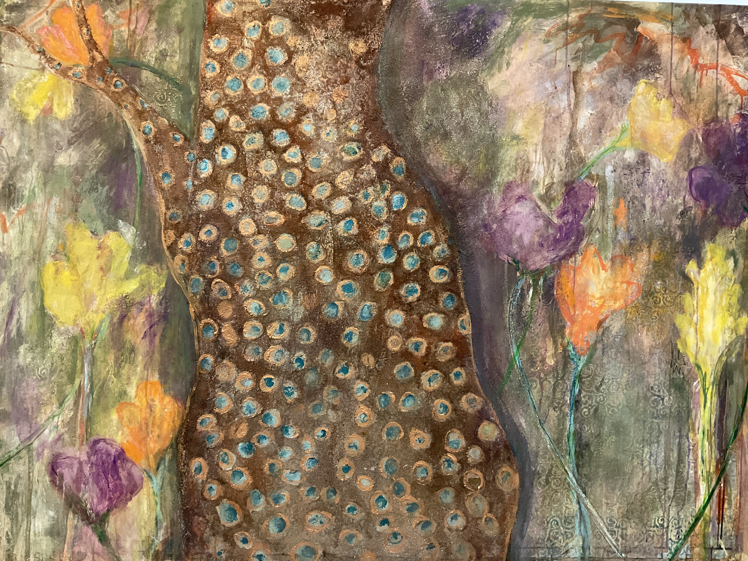  "Spotted Tree of Life"  
 Paintings  
Mixed media