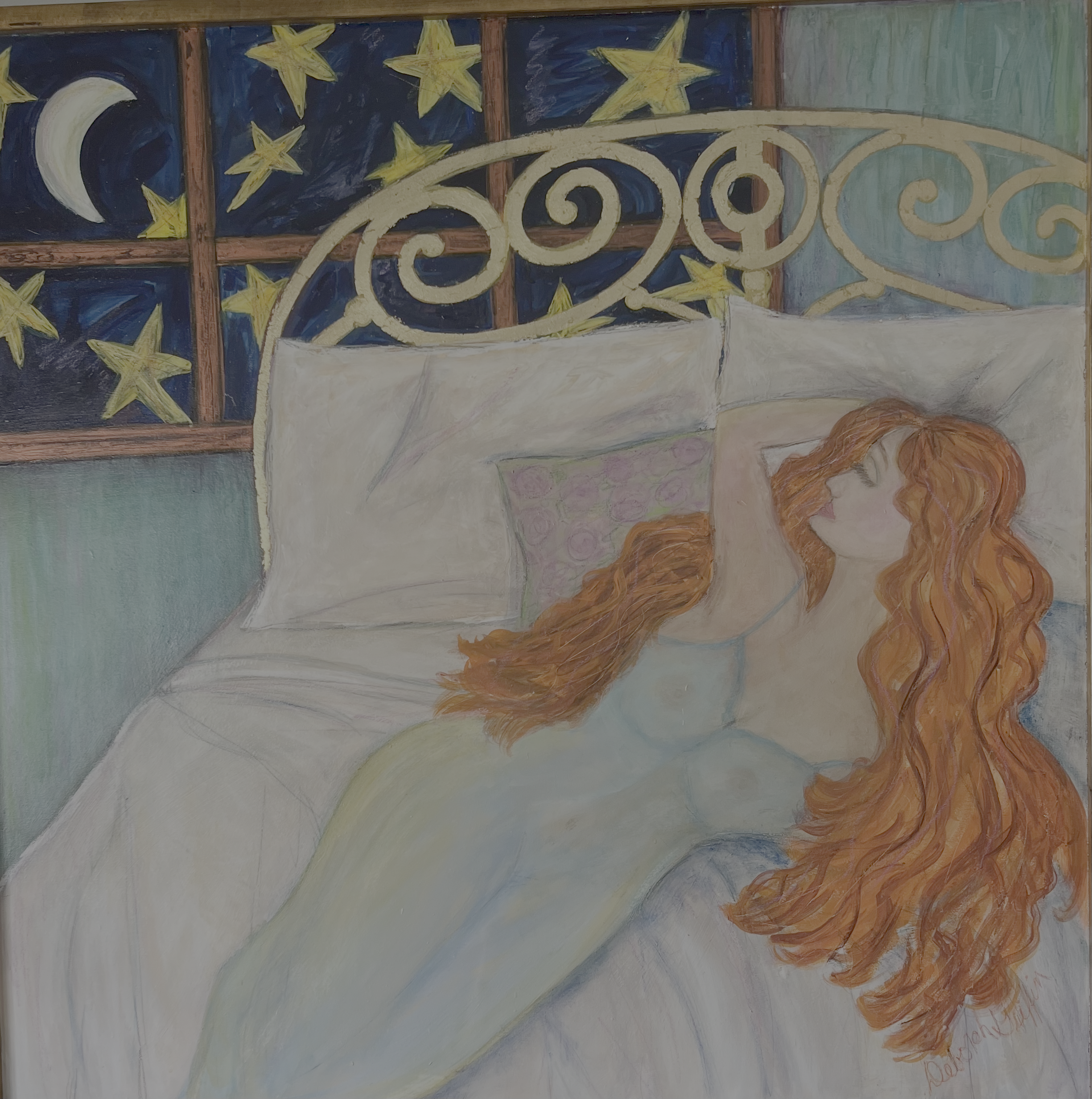  "Bob Dylan's Lady"  
 Paintings  
Acrylics and gold-leaf