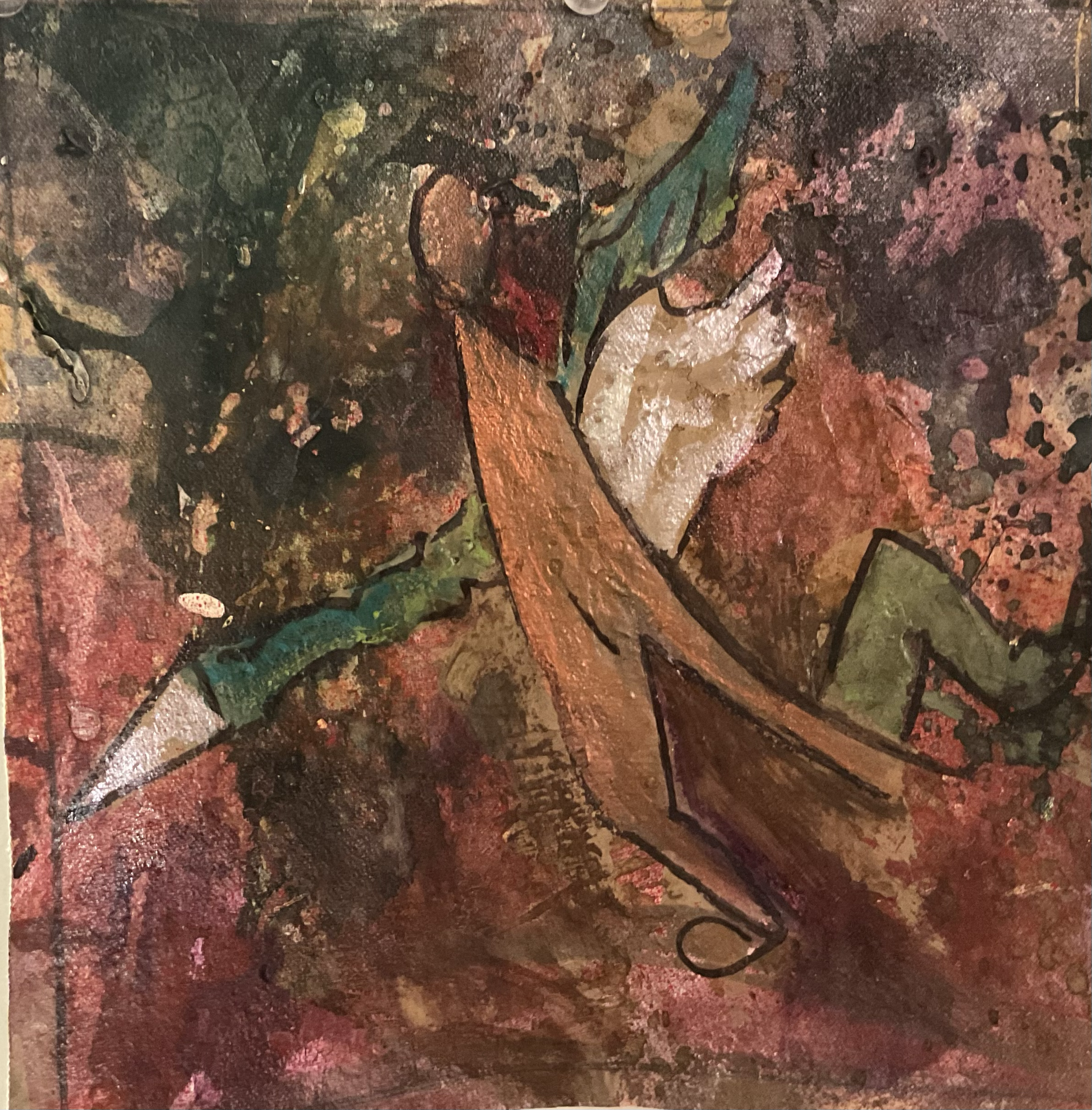  "Rocketman"  
 Painting  
Acrylic and ink