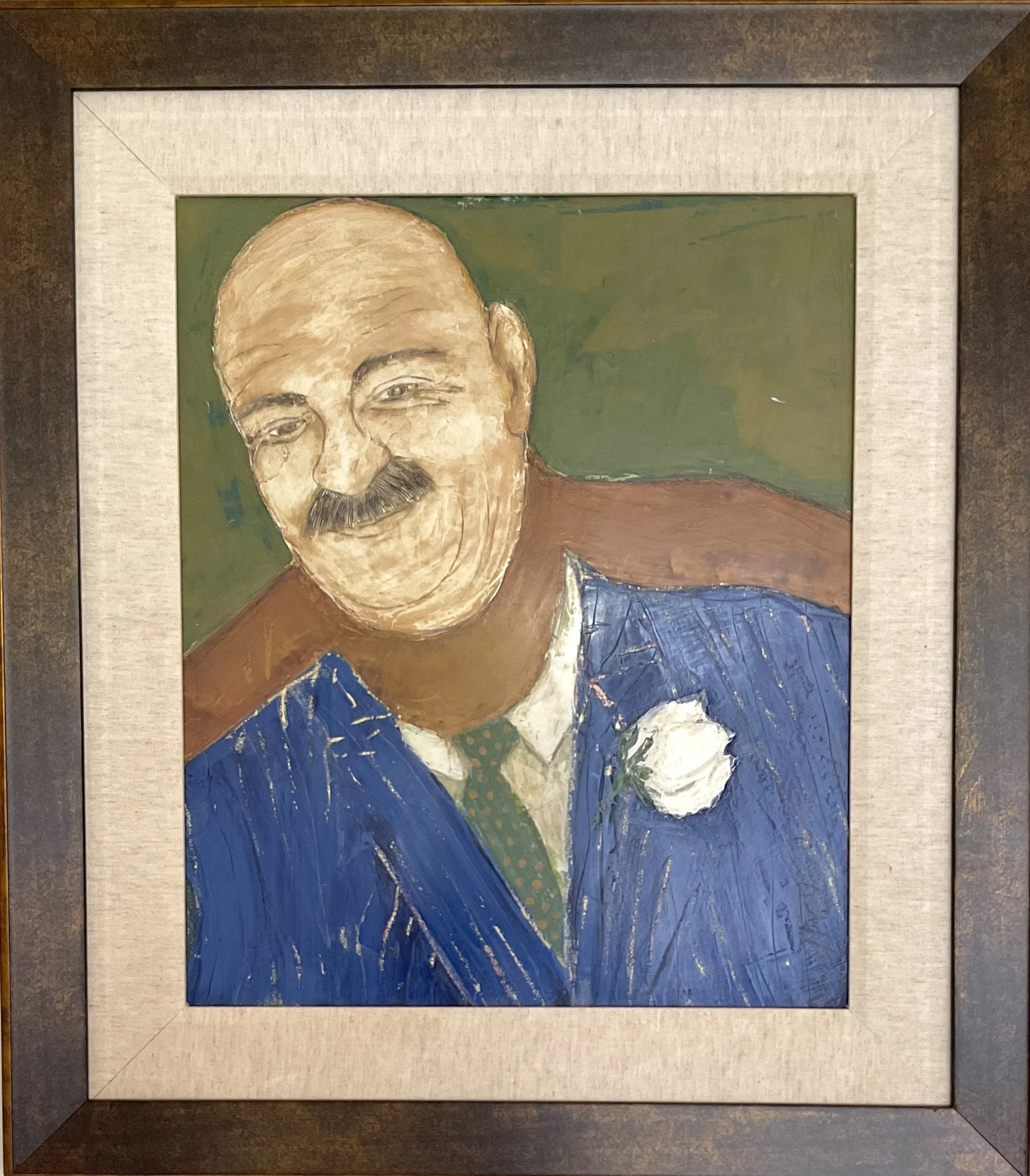  "Dr. Raffa"  
 Paintings  
Ink and crayon on pigmented venetian plaster