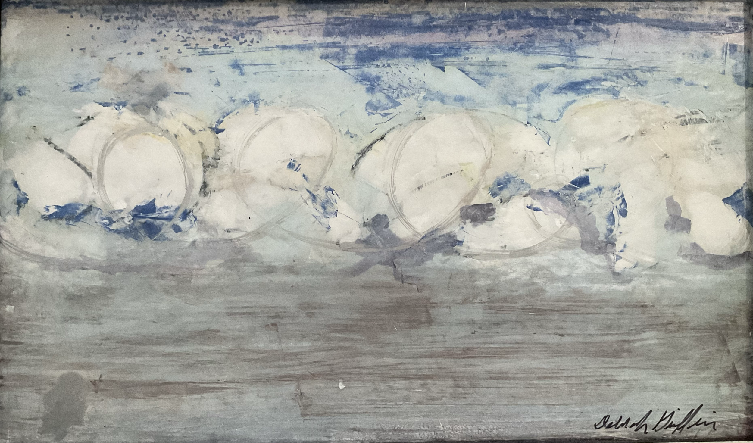  "Venetian Clouds"  
 Paintings  
Venetian plaster and ink