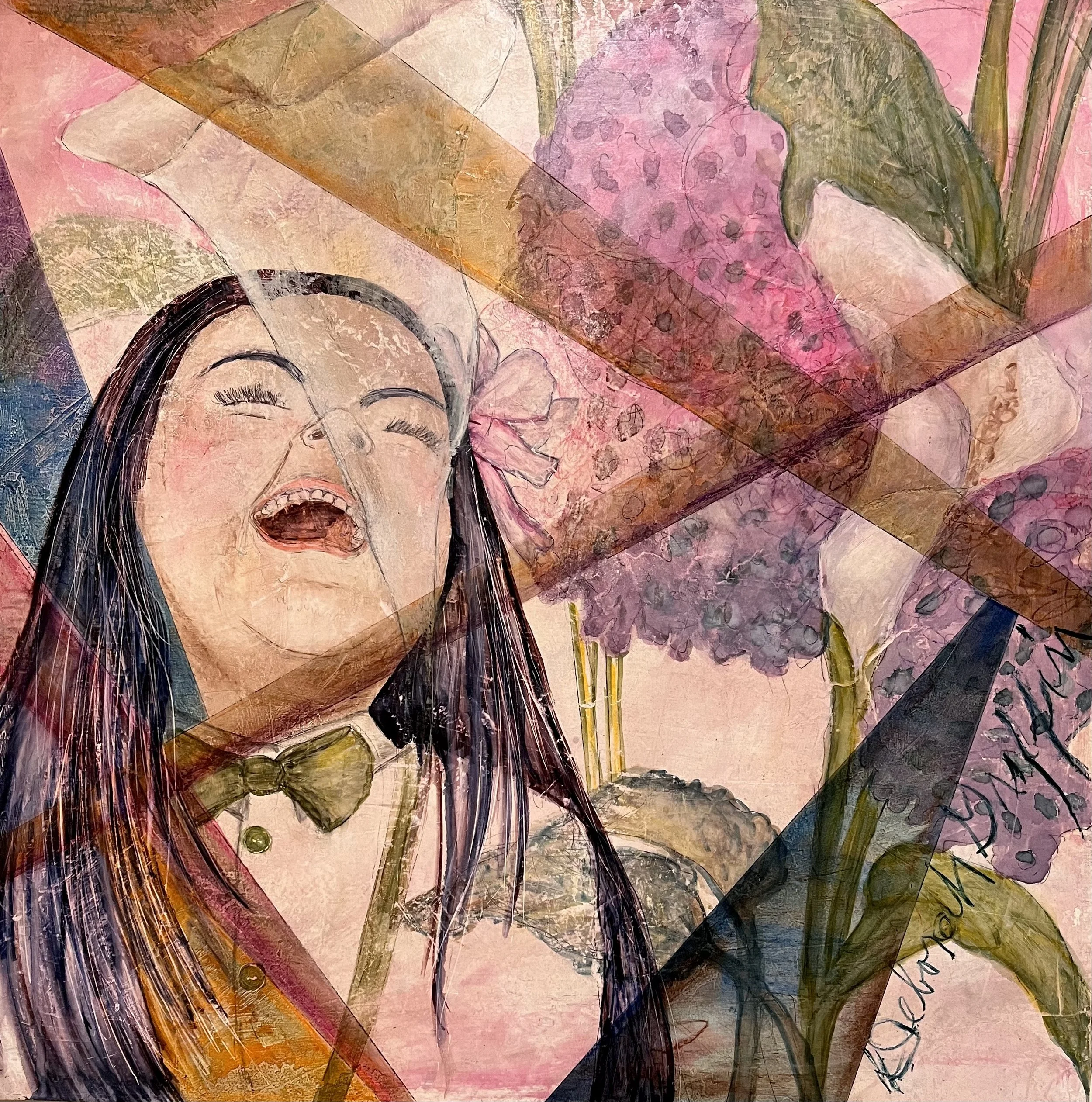  "Jolly Molly Folly"  
 Paintings  
Dyes, paint and ink on venetian plaster