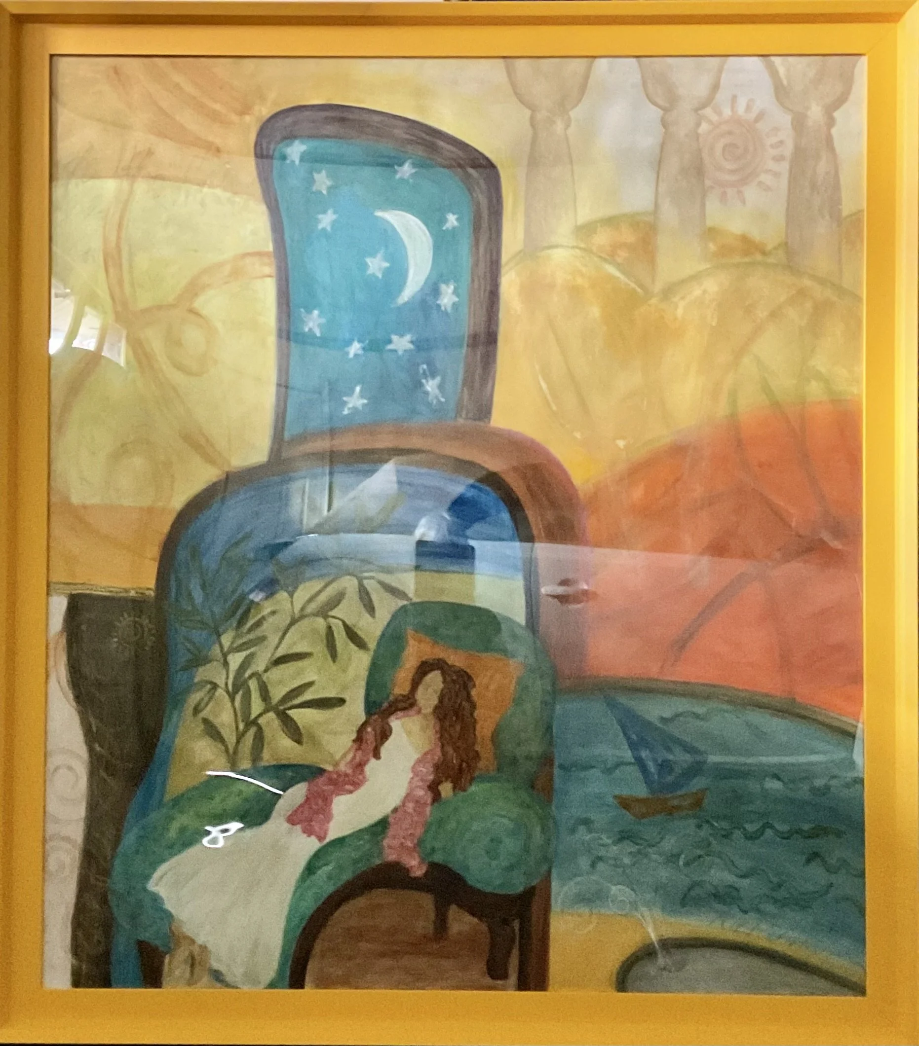  "Windows of the World"  
 Paintings  
Dyes and scrylics on watercolor paper