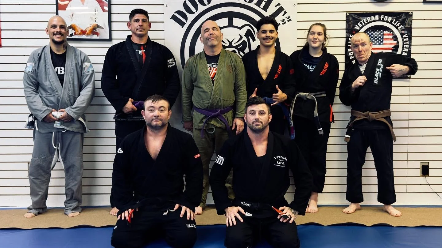 Yesterday, was an amazing day! It started out with some amazing colored belts showing up (@timmorthland , @josh_berserker_thompson @smallmight_jits @dogfightprof ) for lunch class that turned into an open mat. Because sometimes you just want to roll