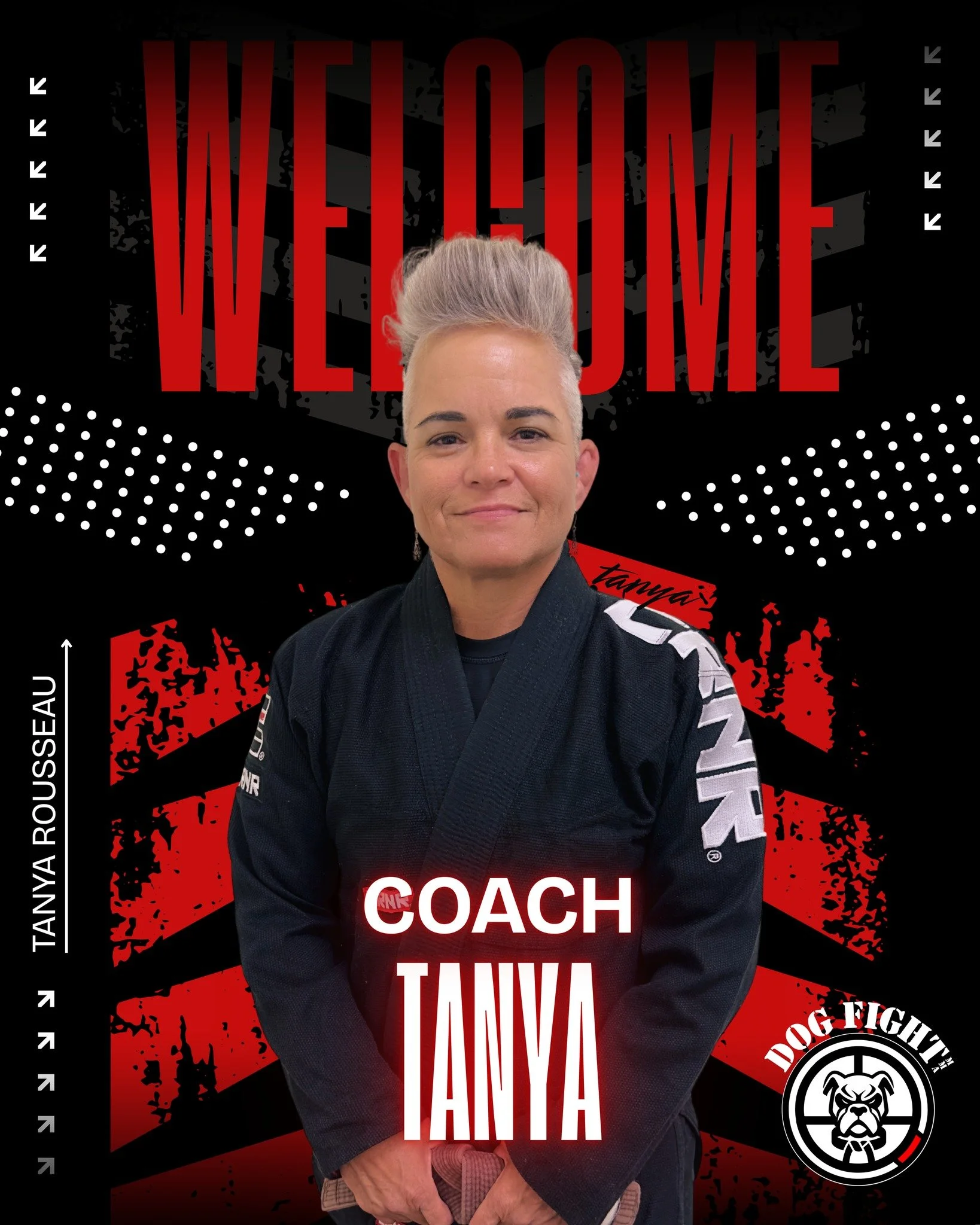 🥋 WELCOME TO THE PACK: COACH TANYA! 🐕&zwj;🦺

The DOG FIGHT MMA TEAM is thrilled to introduce the newest leader of our pack: Coach Tanya!

Though new to the official coaching staff, Coach Tanya is certainly not new to the game. She began her Jiu Ji