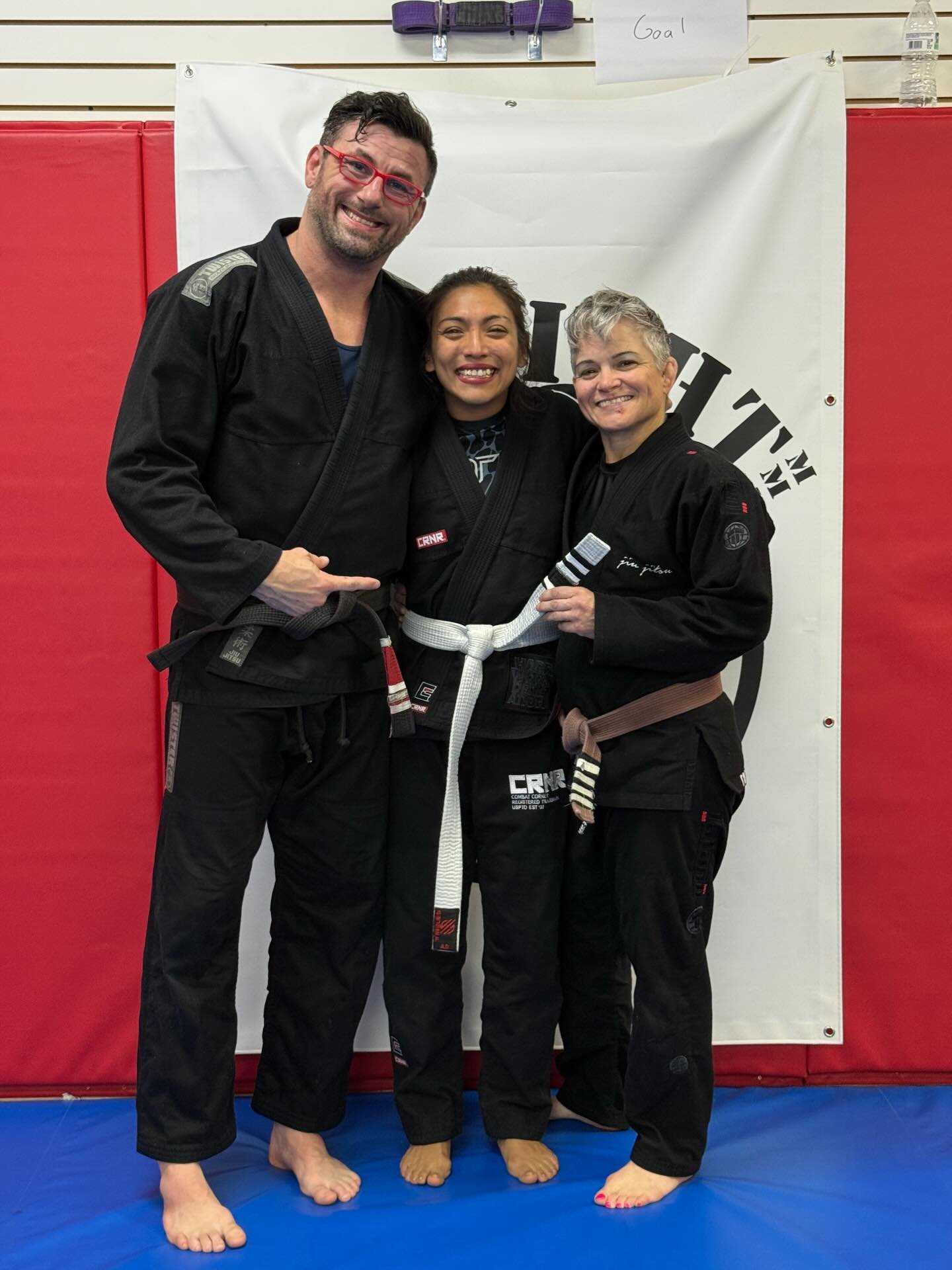 Congrats to our fave spit fire ball 🔥🔥 @teehvee  on receiving her 4th stripe.  Some may say it&rsquo;s not a big deal, but that stripe lets you know that you are getting closer and closer to your goal.  We&rsquo;re proud of you girl 👏🏼👏🏼👏🏼🤗