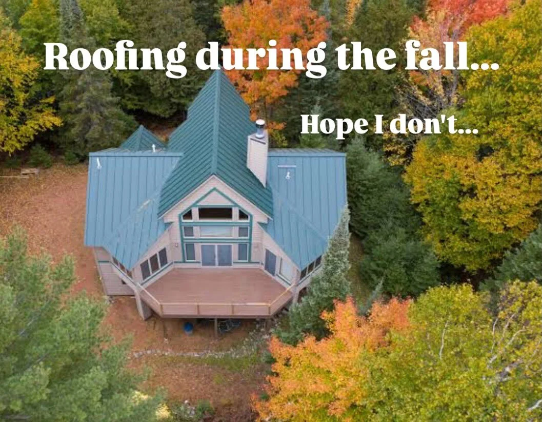 Roofing during the fall... scary. #roofing #fall #techbarrierroofing