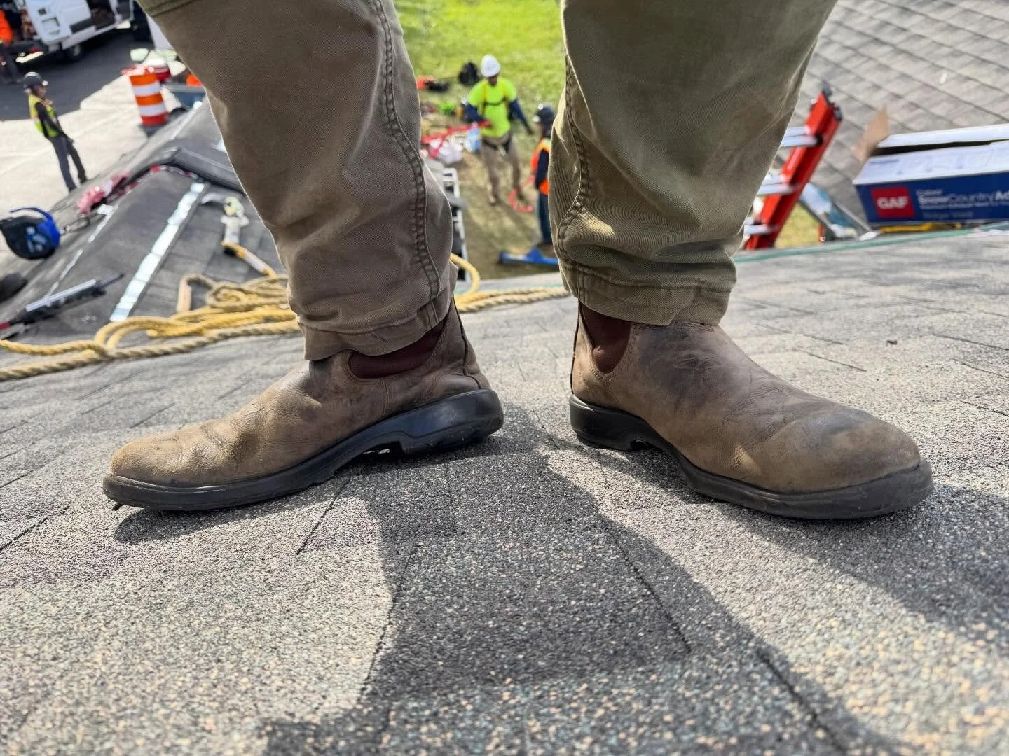 Best roofing shoes?? Well no but they'll do