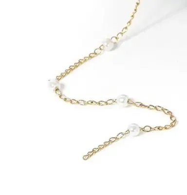 Faux Pearl Cable Chain