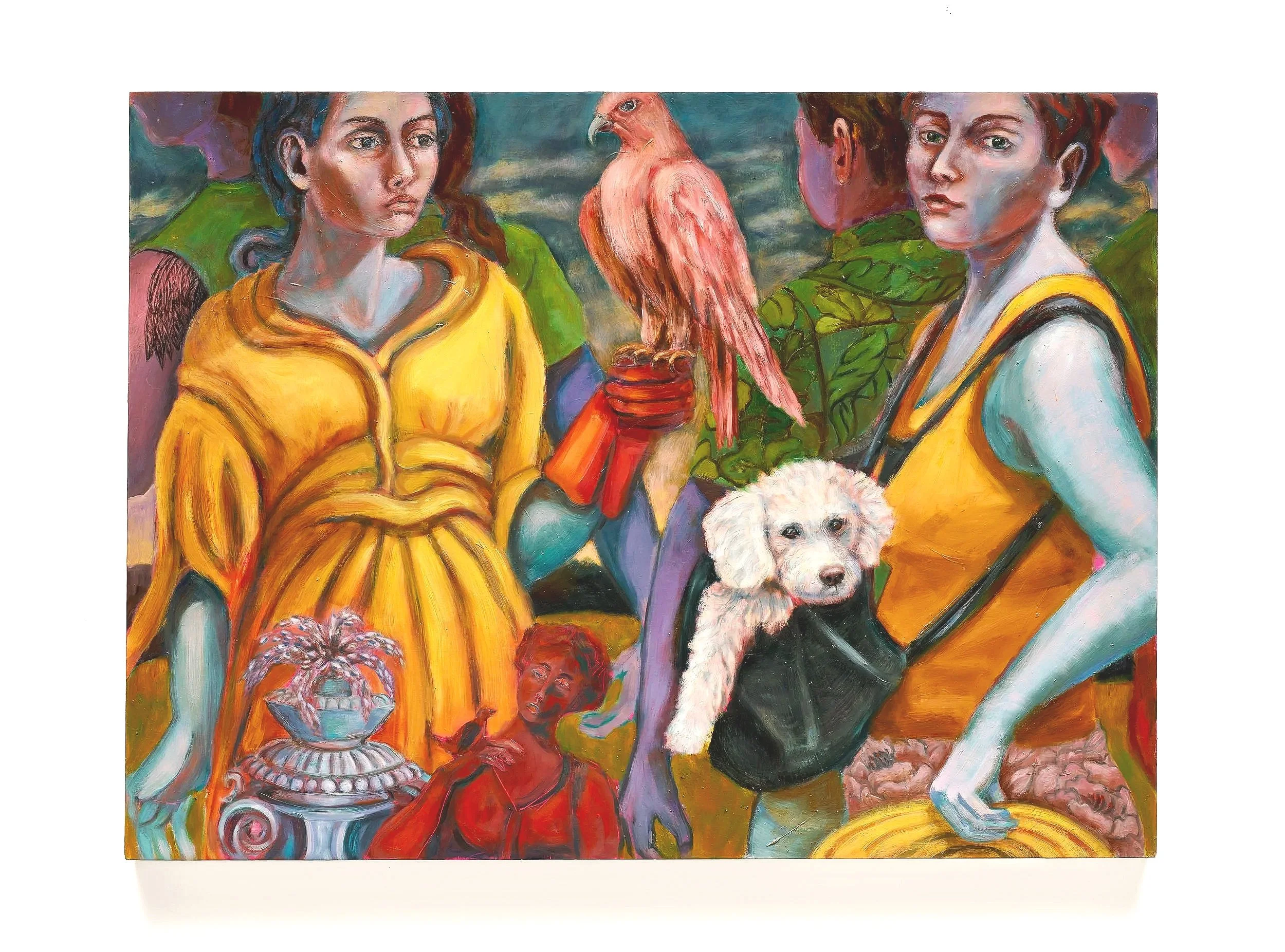 Social Engagement, 30 x 40", 2024 oil on panel