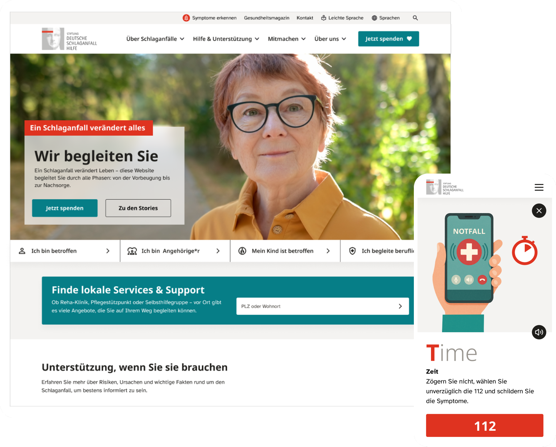 Deutsche Schlaganfall Hilfe Website