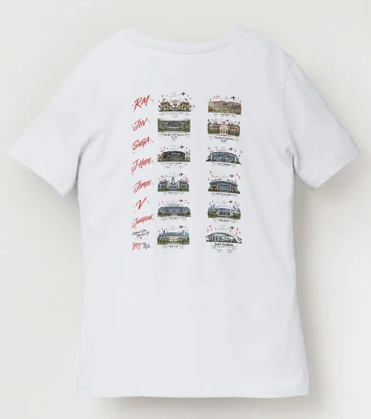 Camp Arirang Shirts Back White