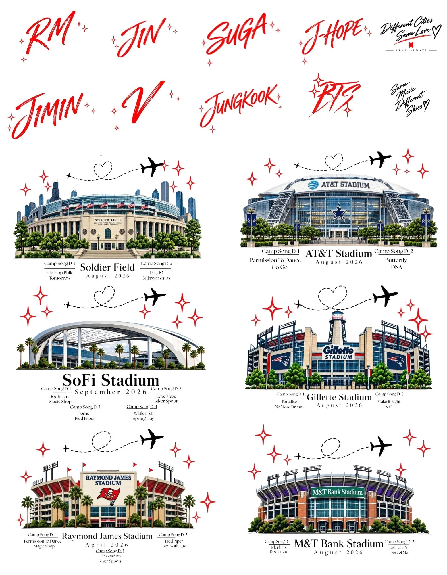 Camp Arirang 6 Stadium(s) All Member(s)