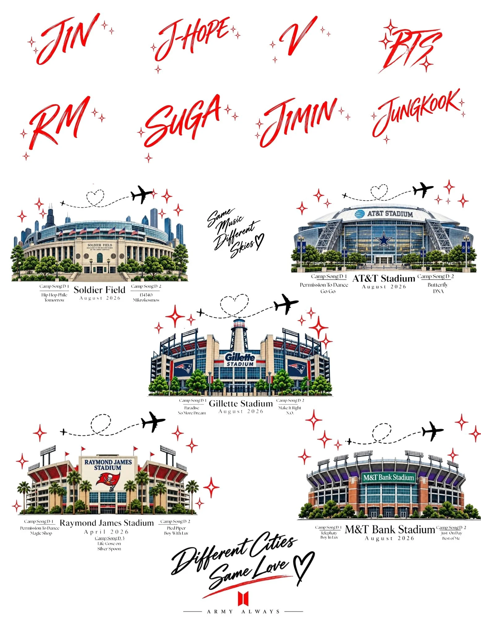 Camp Arirang 5 Stadium(s) All Member(s)