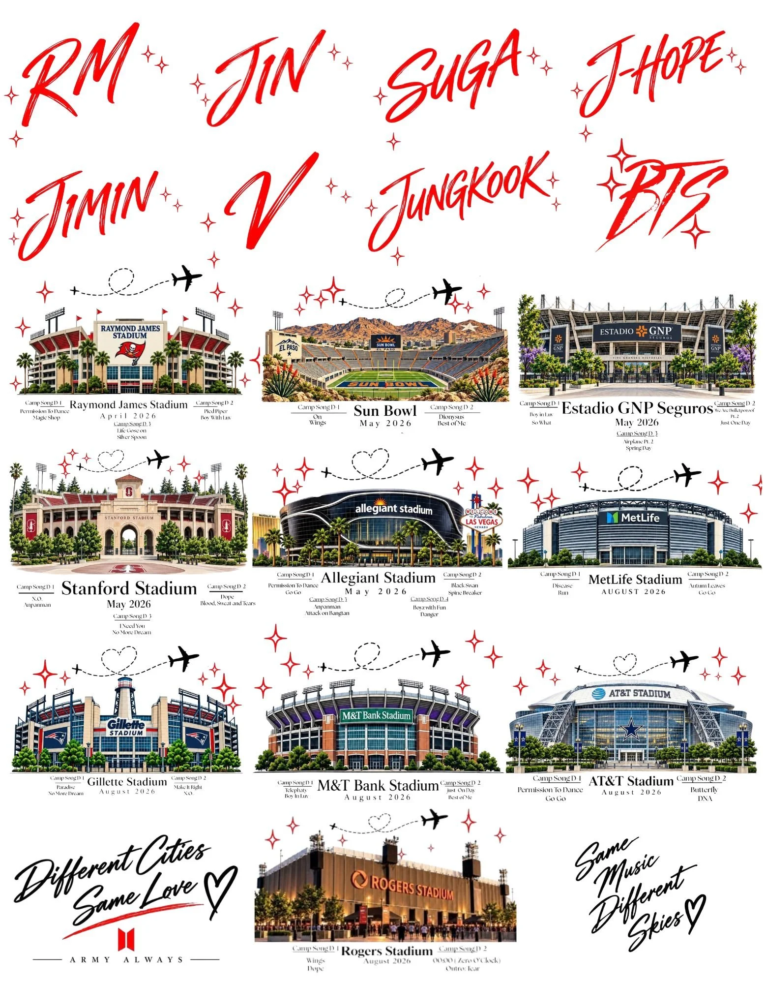 Camp Arirang 10 Stadium(s) All Member(s)